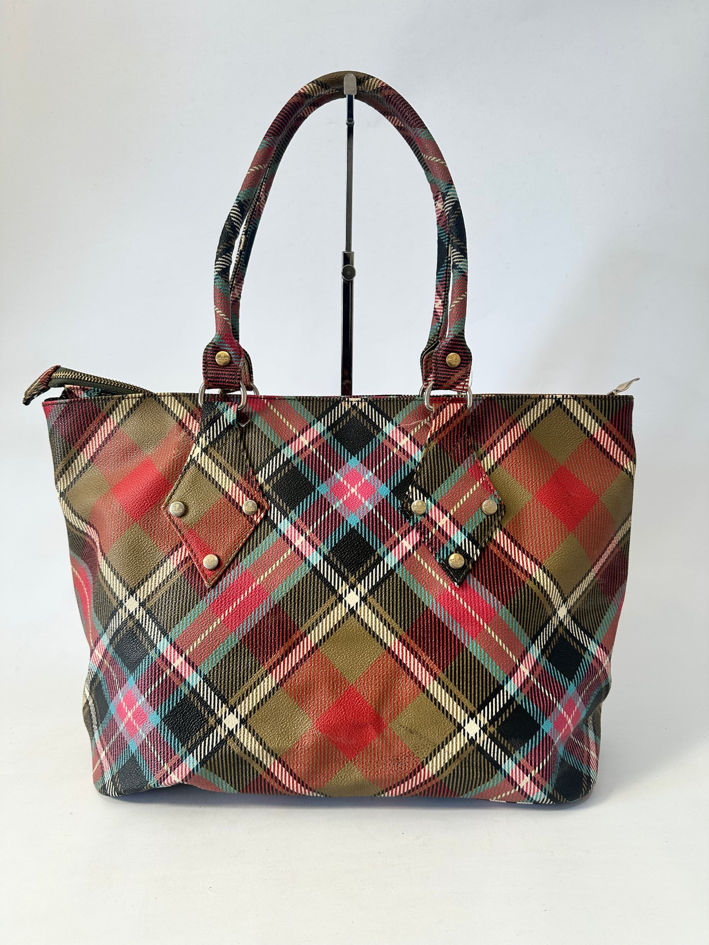 Vivienne Westwood Derby Tote Bag – Multicolour Tartan