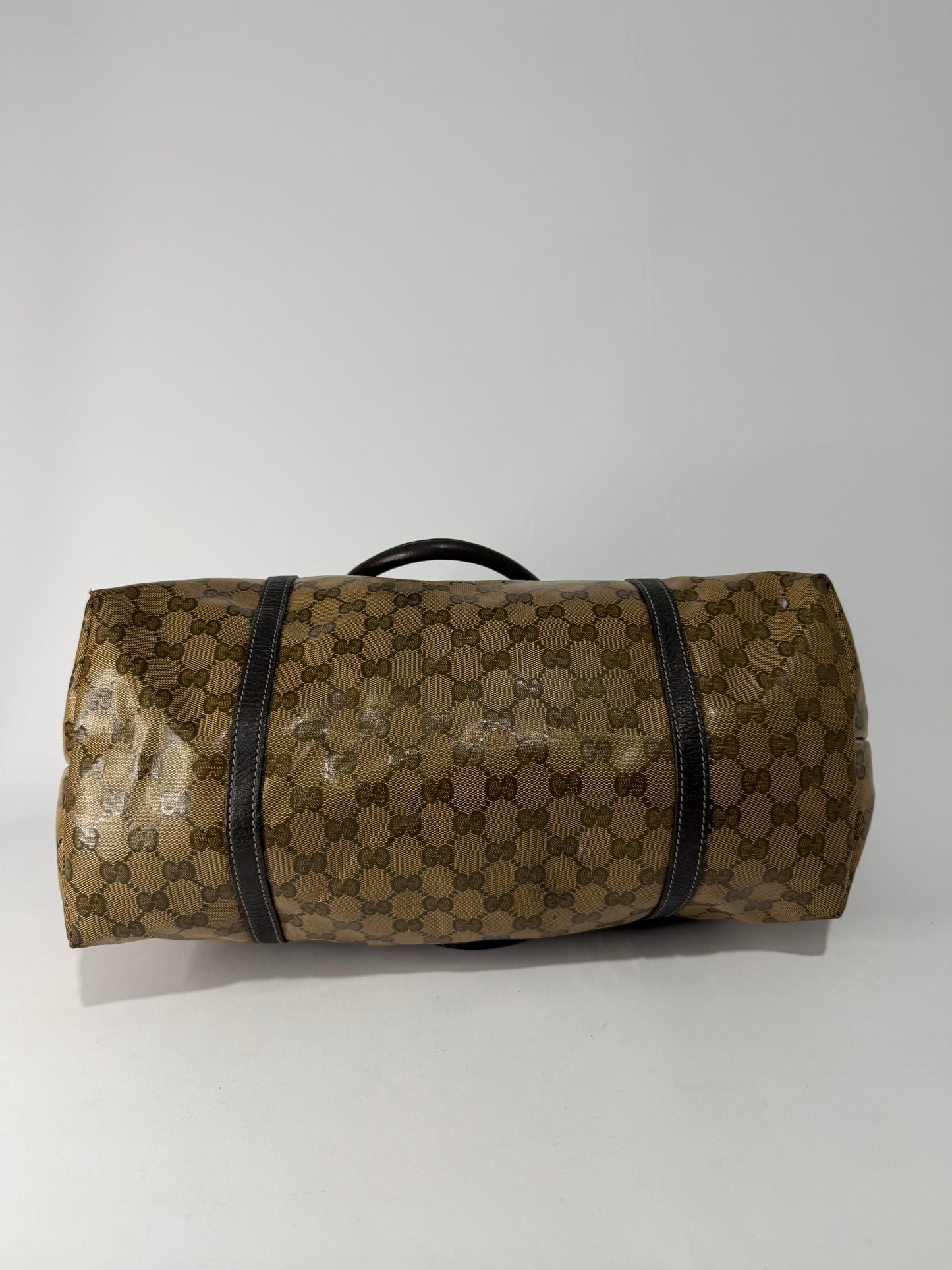 GUCCI
Beige/Ebony 'GG Crystal' Coated Canvas Joy Large Tote Bag