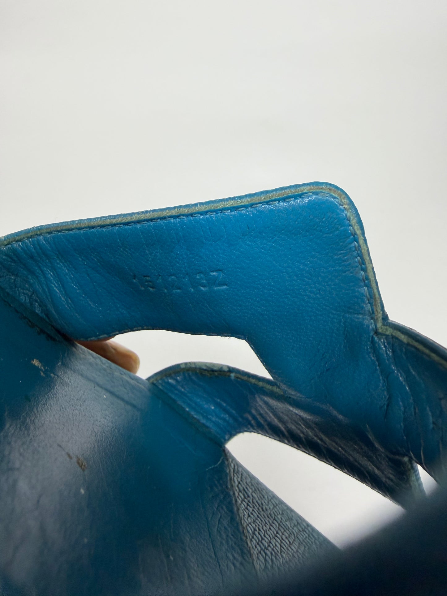 HERMES Blue Box Calfskin Oran Sandals 39 EU/ 9 US / 6 UK