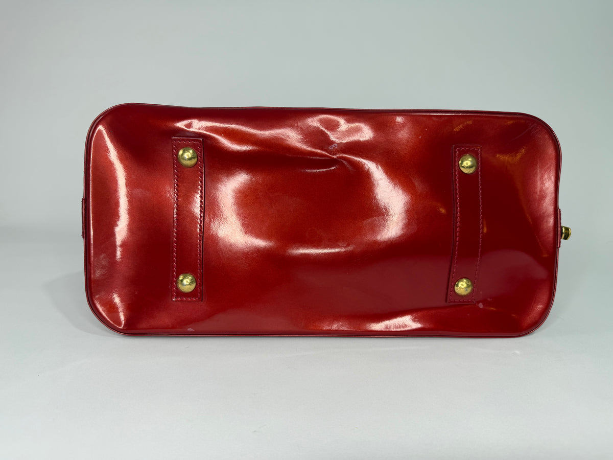 Louis Vuitton Pomme D’amour Monogram Vernis Alma GM Bag