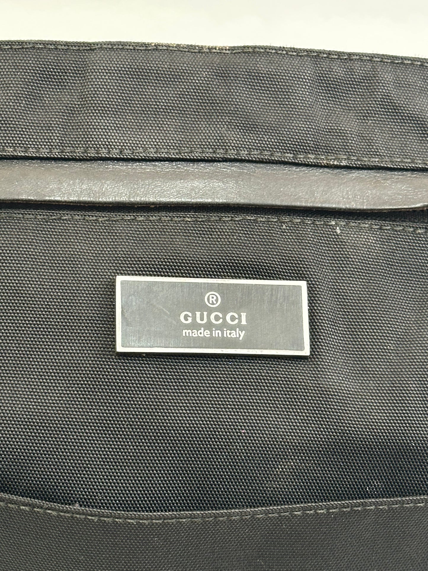 Gucci Black Nylon Fabric Crossbody Bag