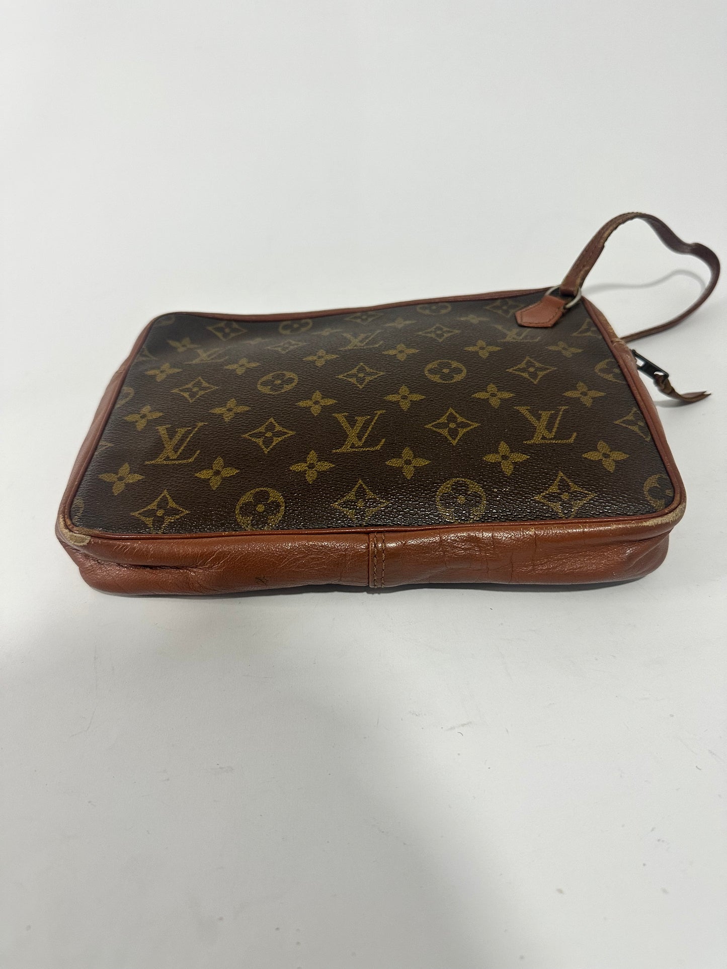 LOUIS VUITTON Monogram Pochette Sports Clutch Bag Vintage