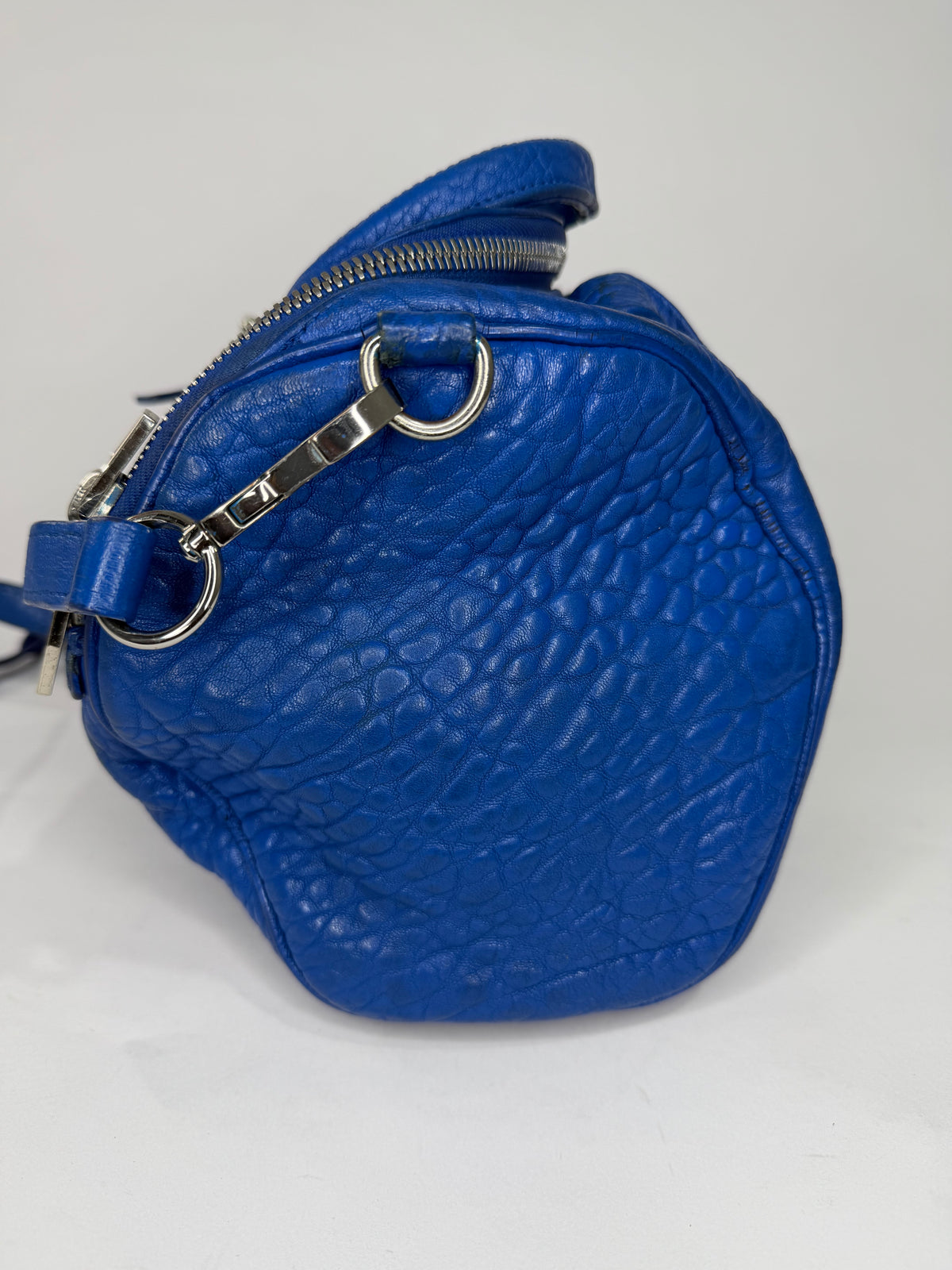 Alexander Wang Blue Lambskin Mini Pebbled Rockie