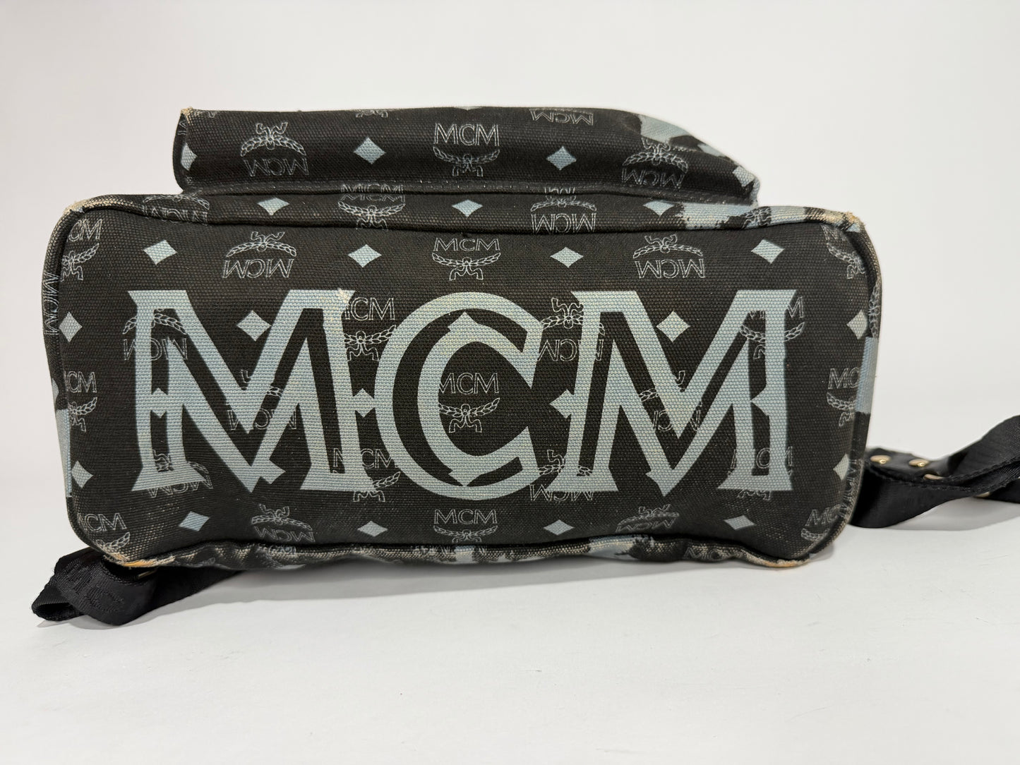 MCM x Fabian Fiehl Limited Edition Stark Backpack – Graphic Visetos Canvas, Black/Grey