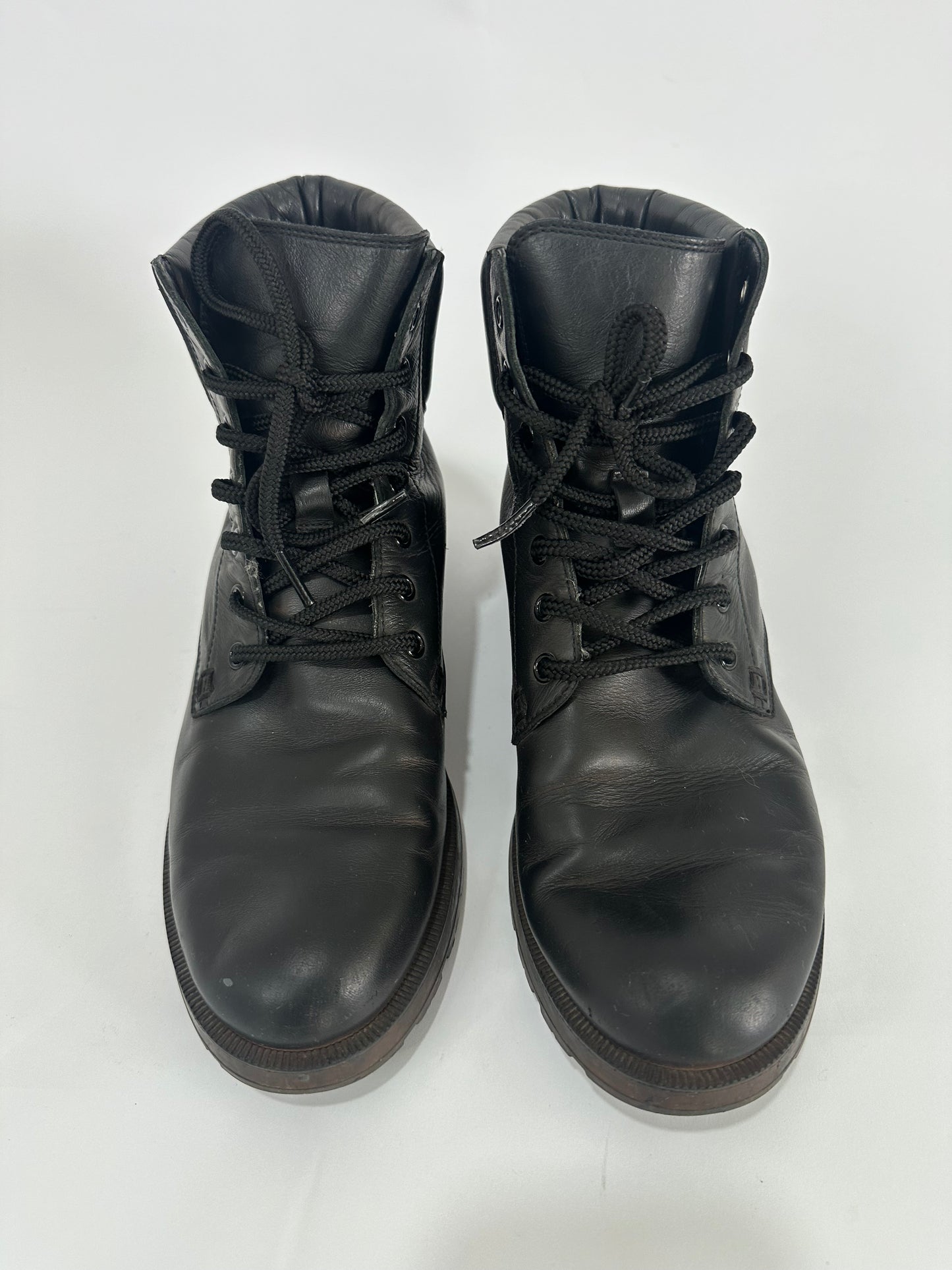 GUCCI
Web Accent Leather Combat Boots
Size: 6 UK | US9, IT39