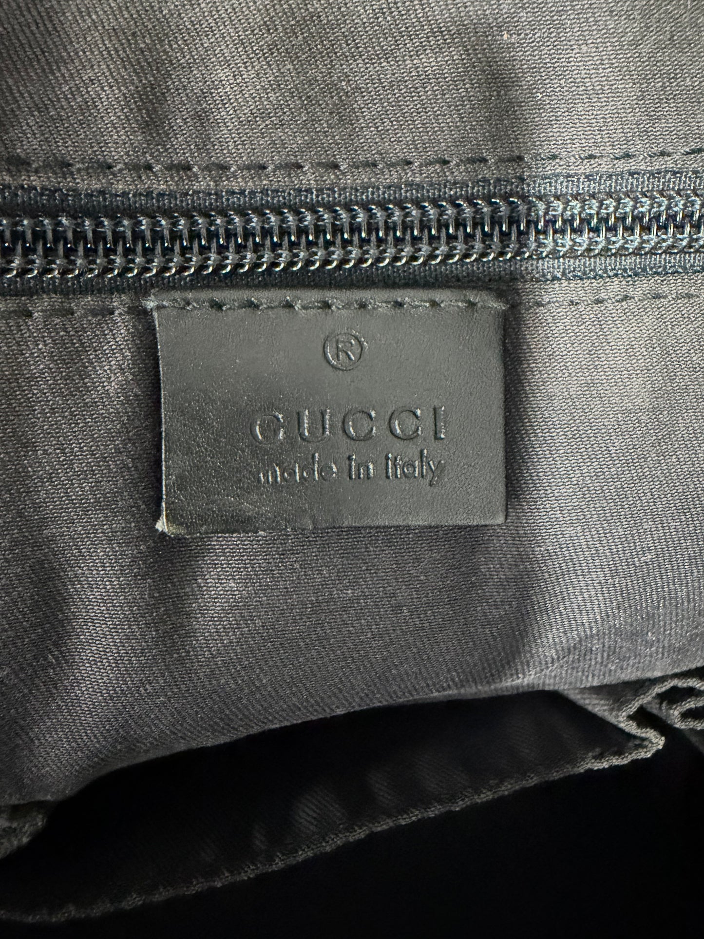 Gucci Beige/Navy GG Monogram Web Canvas and Leather Briefcase