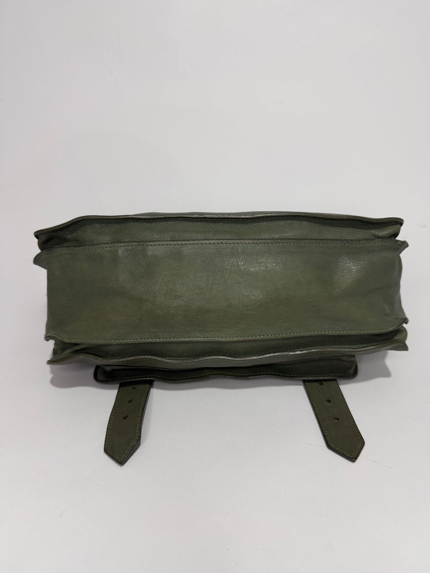 PROENZA SCHOULER  Lambskin Medium PS1 Satchel Dove Green