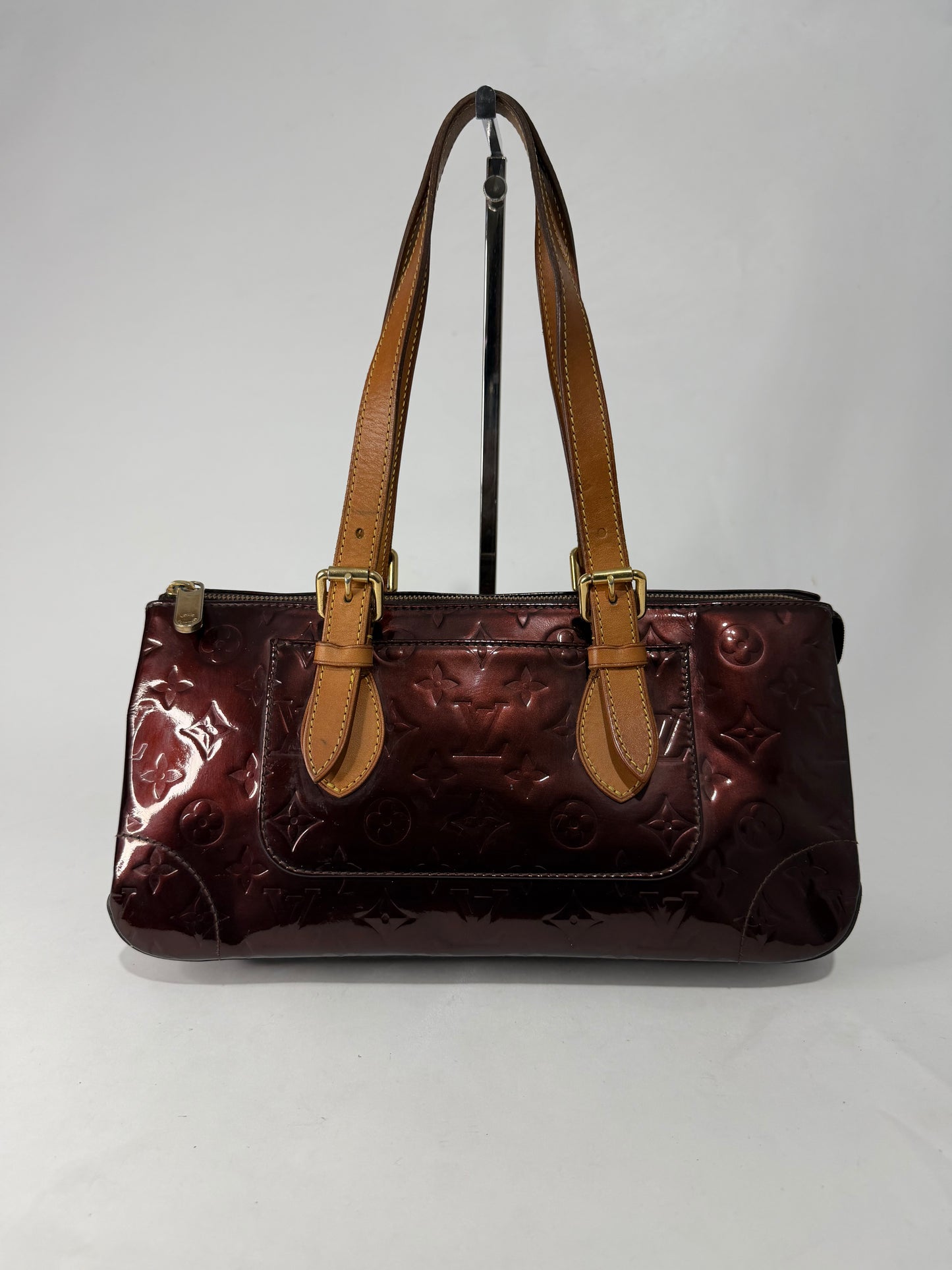 Louis Vuitton Amarante Monogram Vernis Rosewood Avenue Bag