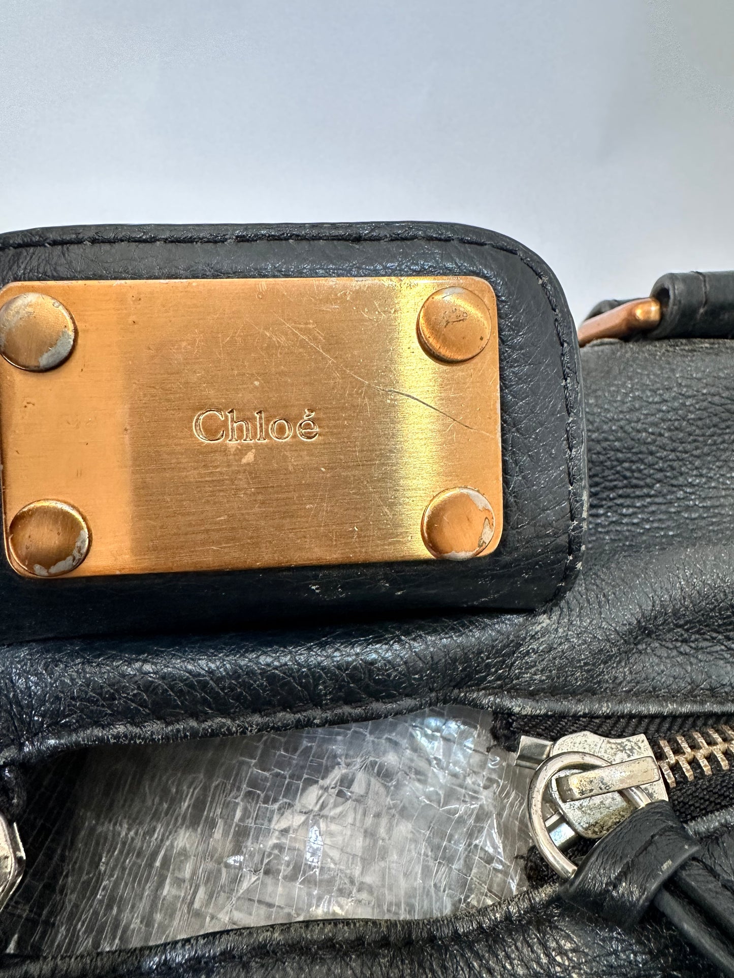 CHLOE
Moka Leather Large Paddington Satchel Bag