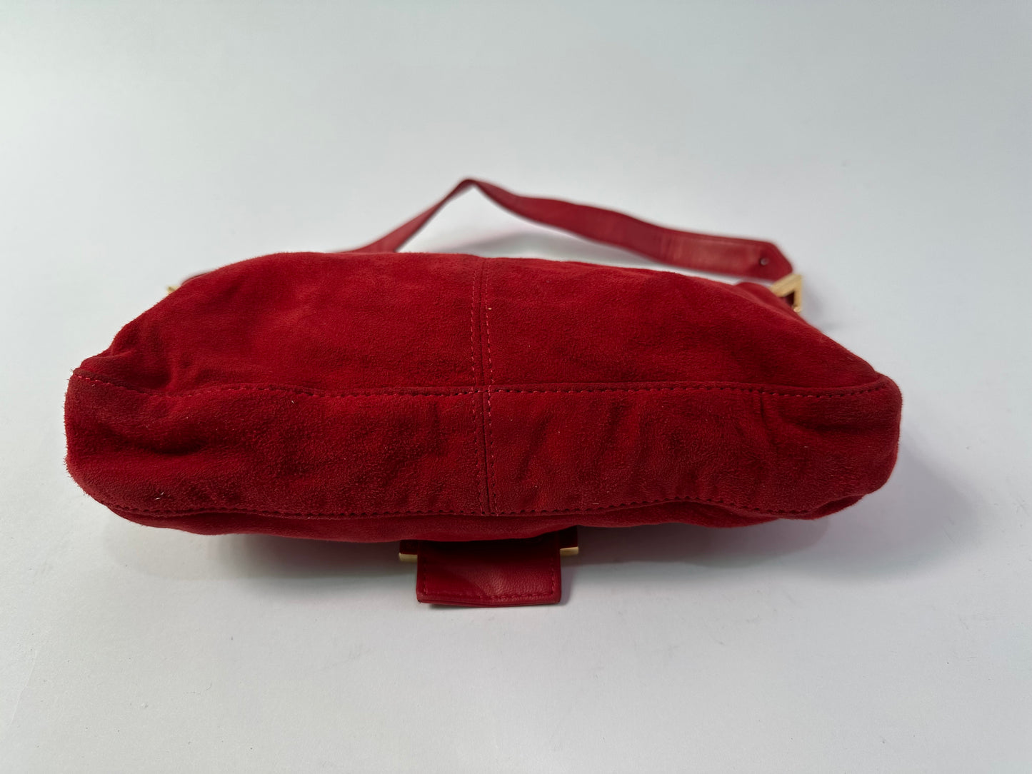 FENDI
Red Suede Baguette Bag