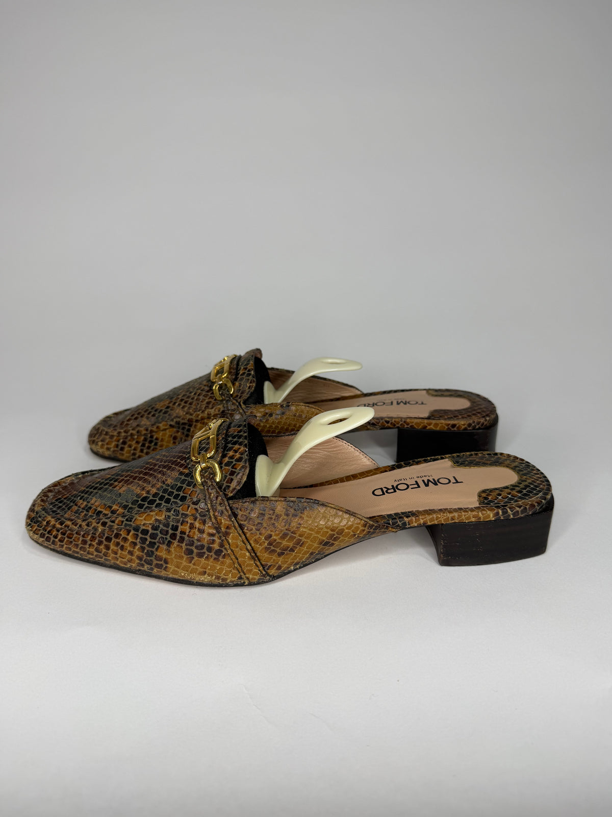 TOM FORD
Leather Croc-Embossed Whitney Mules 25 Size 40 EU/ 10 US/ 7 UK