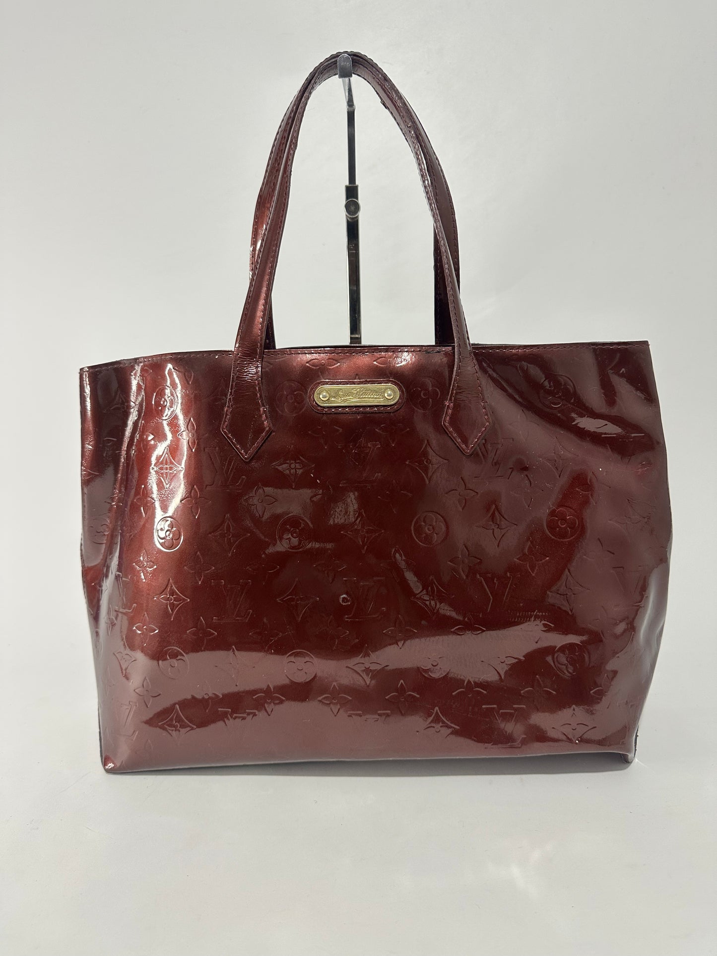 Louis Vuitton Rouge Fauviste Monogram Vernis Wilshire MM Bag