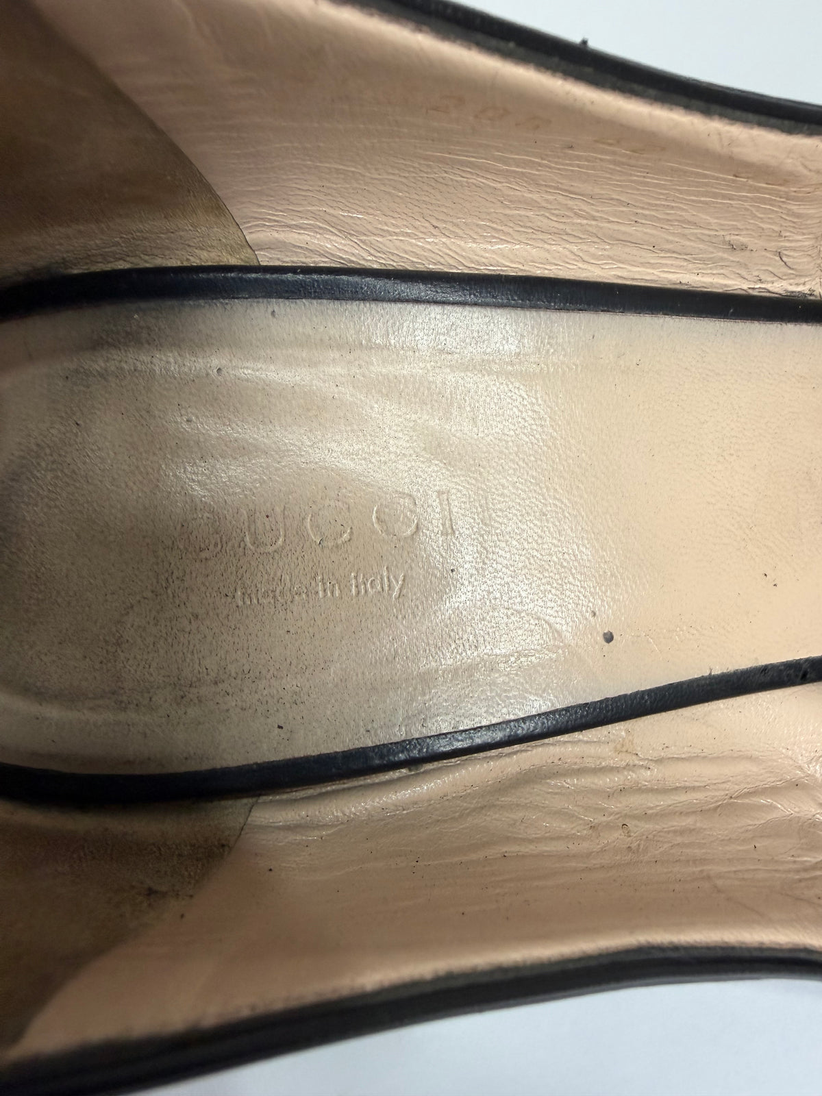 Gucci Black Leather GG Fringe Detail Loafer Pumps Size 42 EU/ 8 UK/ 12 US