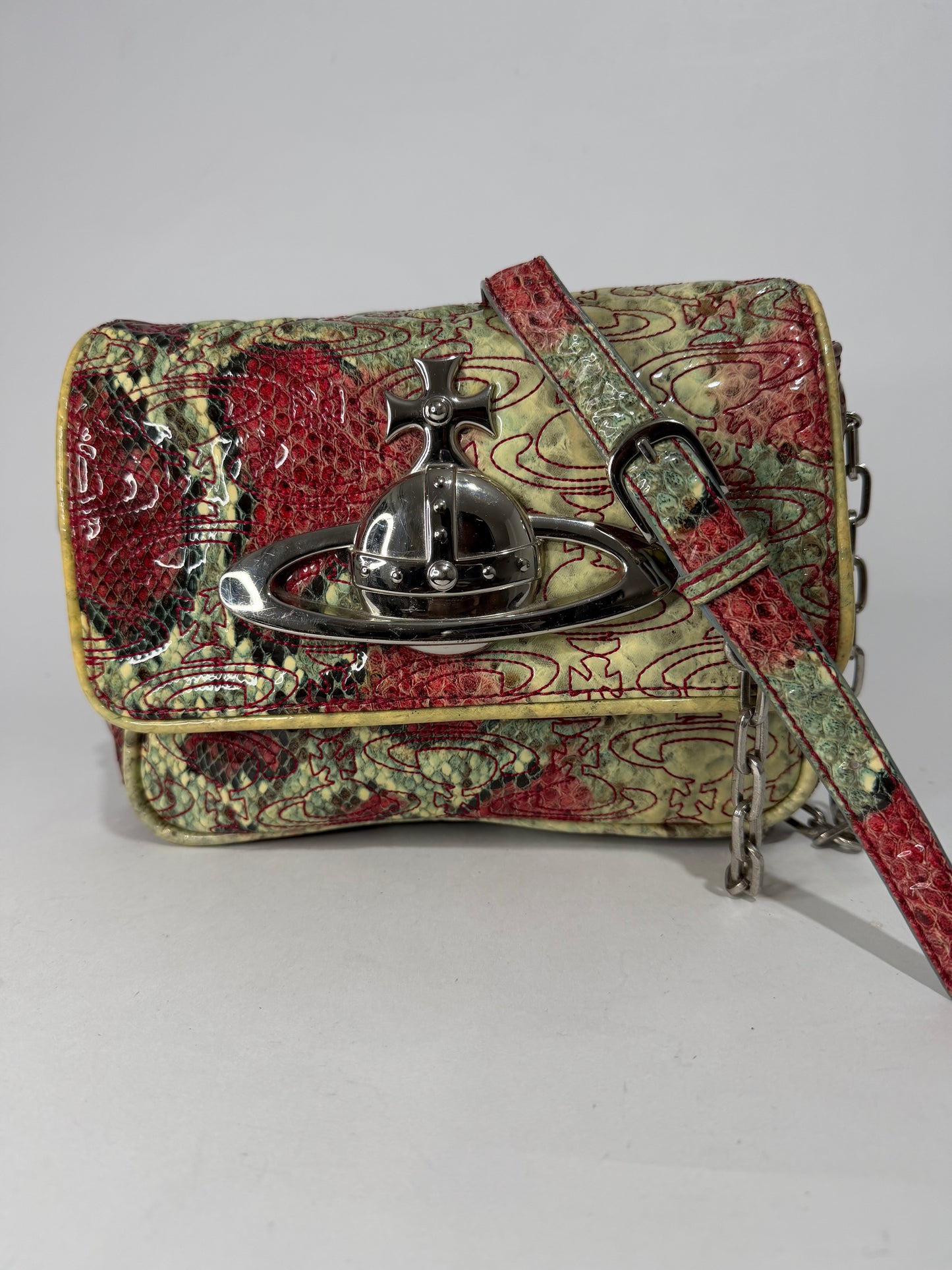 Vivienne Westwood Python Pattern Shoulder Bag