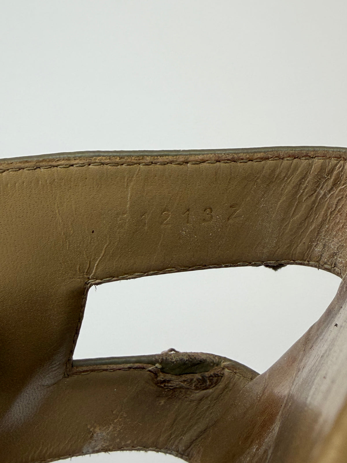 HERMES Grey Epsom Oran Sandals Size 41 EU/ 11 US / 8 UK