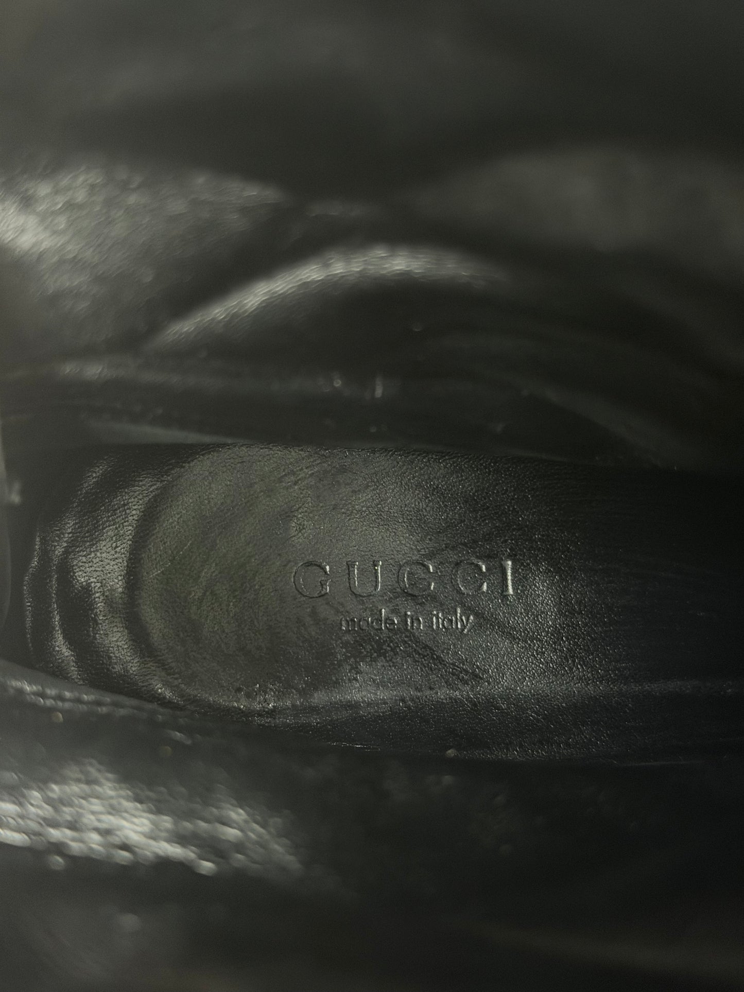 Gucci
GG Embossed Embossed Leather Moto Boots
Women's Size 36 EU/ 6 US/ 3 UK