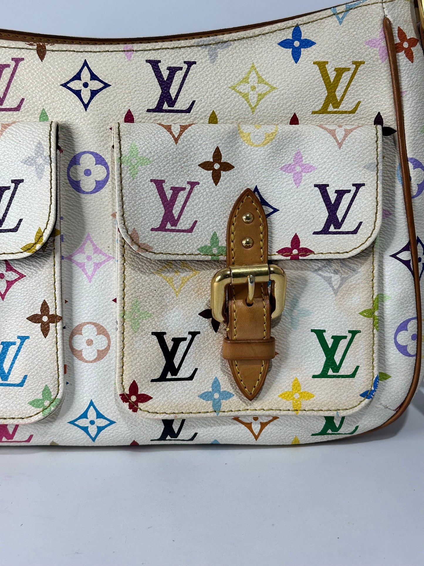 Louis Vuitton Monogram Multicolor White Lodge GM