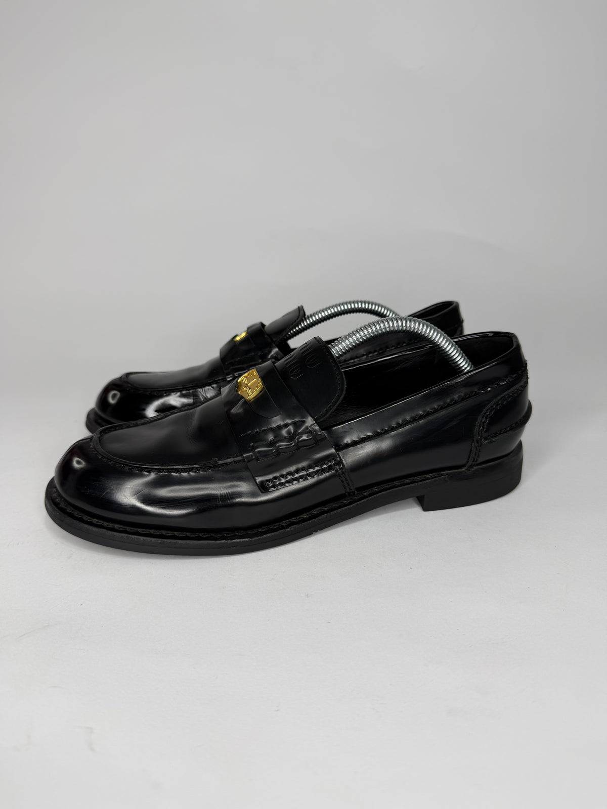 Miu Miu
Black Leather Penny Loafers
Women's Size: 8 US | IT 38