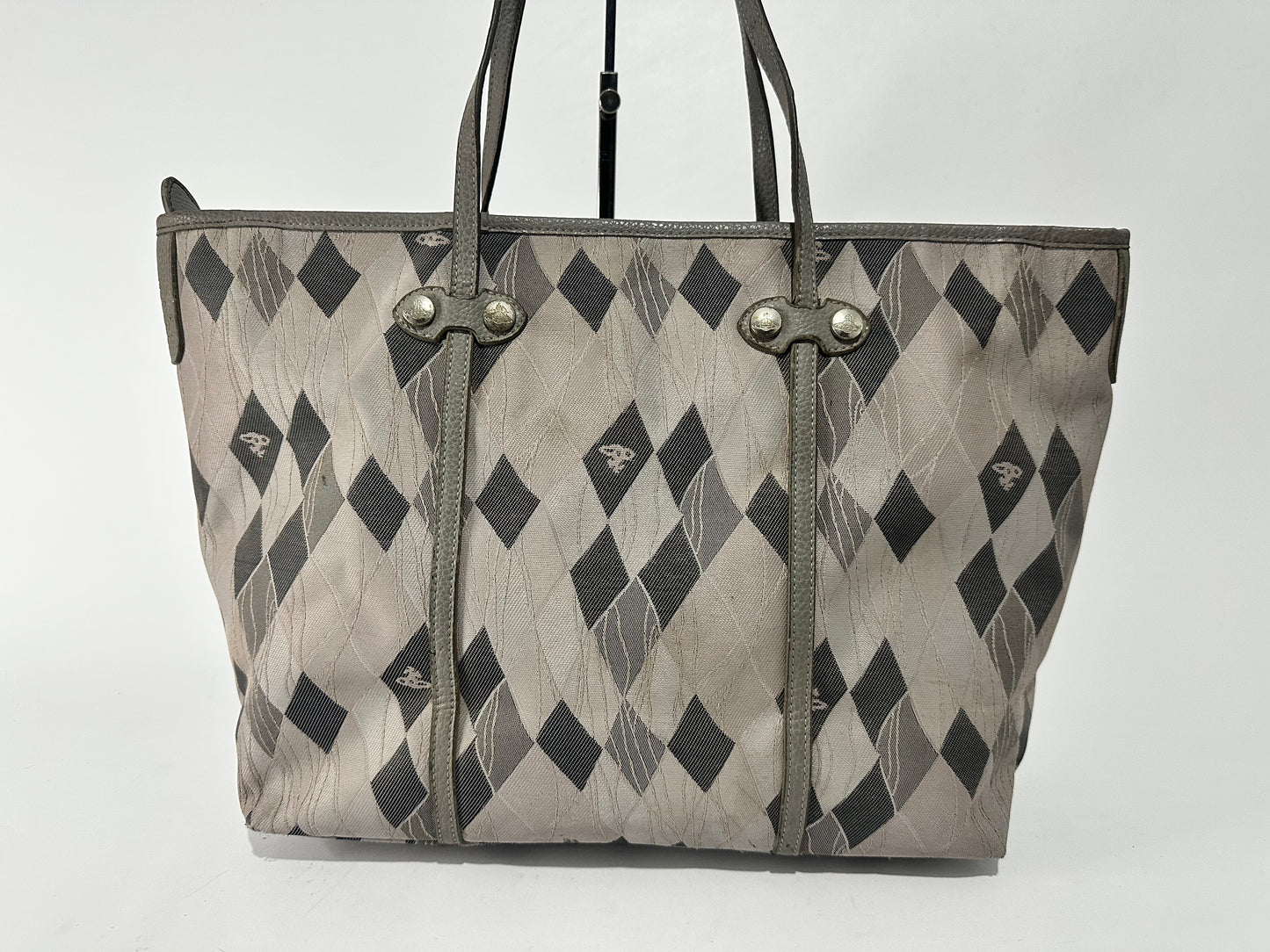 Vivienne Westwood Orb checkred Print tote bag