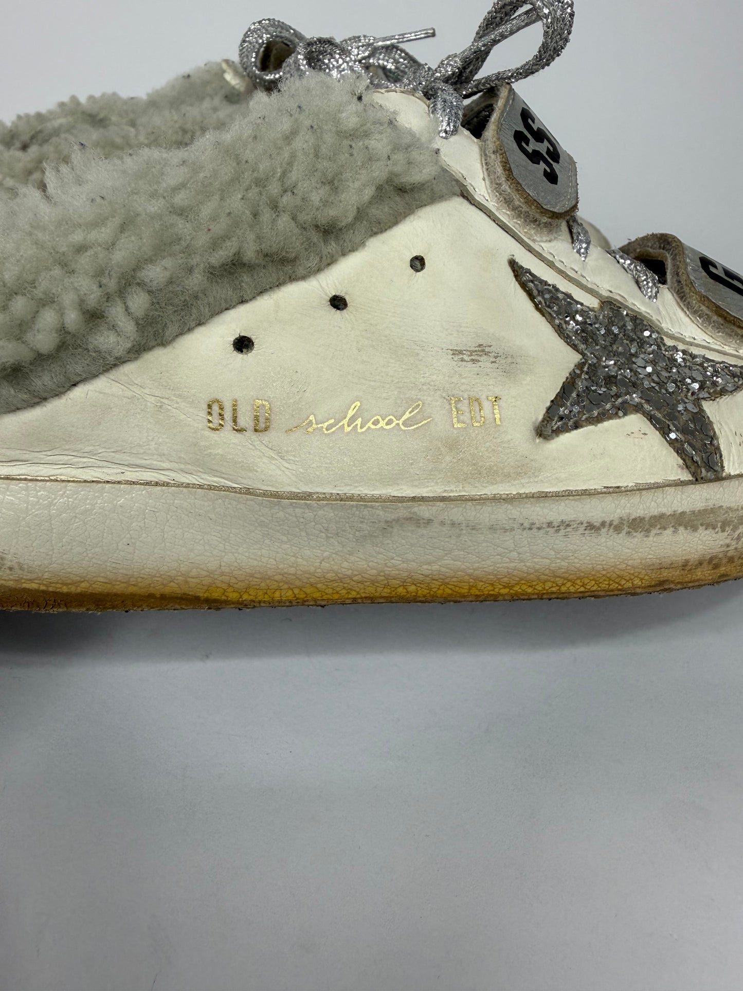 GOLDEN GOOSE 
Super-Star Sabot School Penstar Slippers Size 37 EU/ 7 US