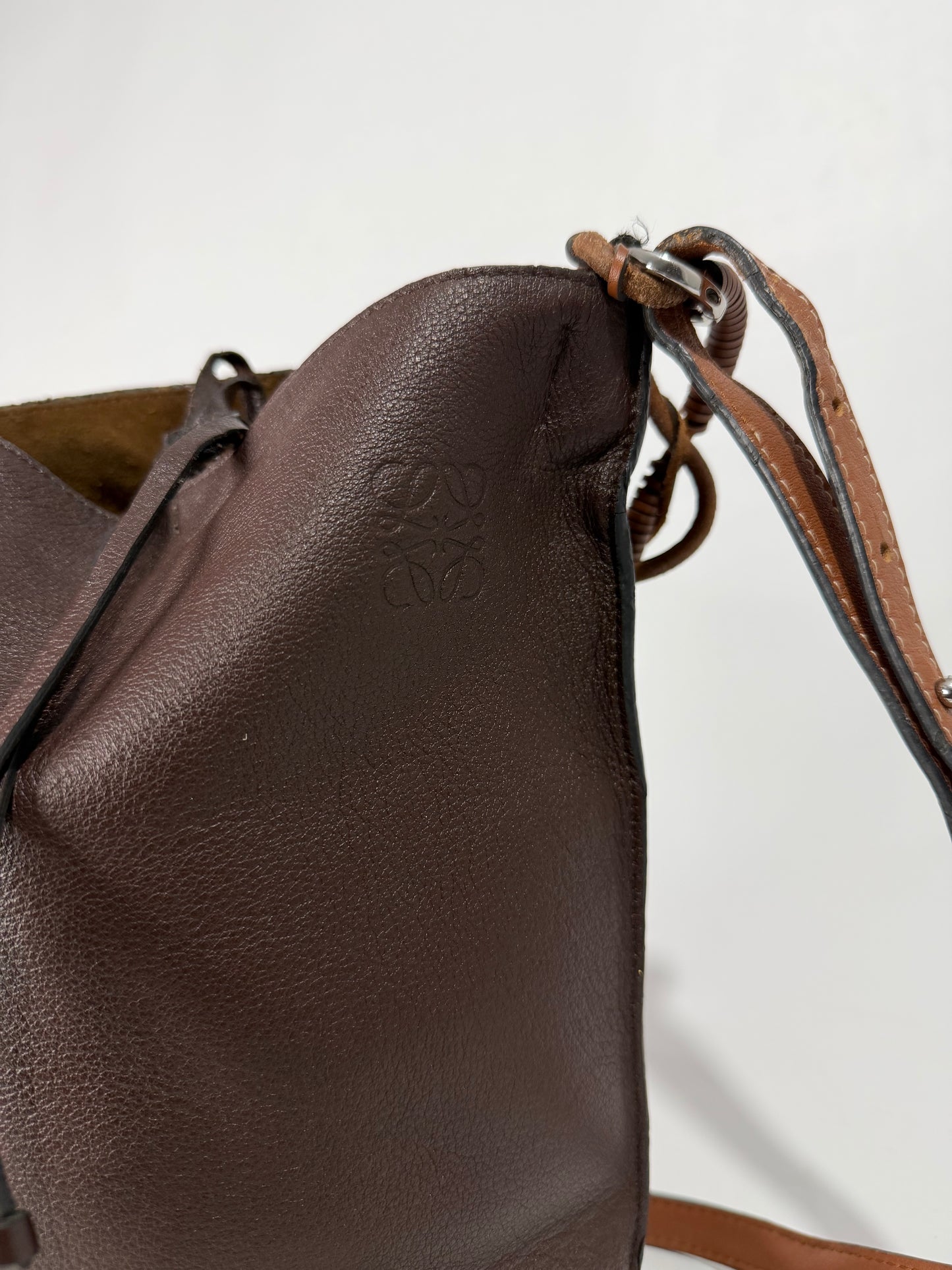 Loewe Leather Drawstring Bucket Bag