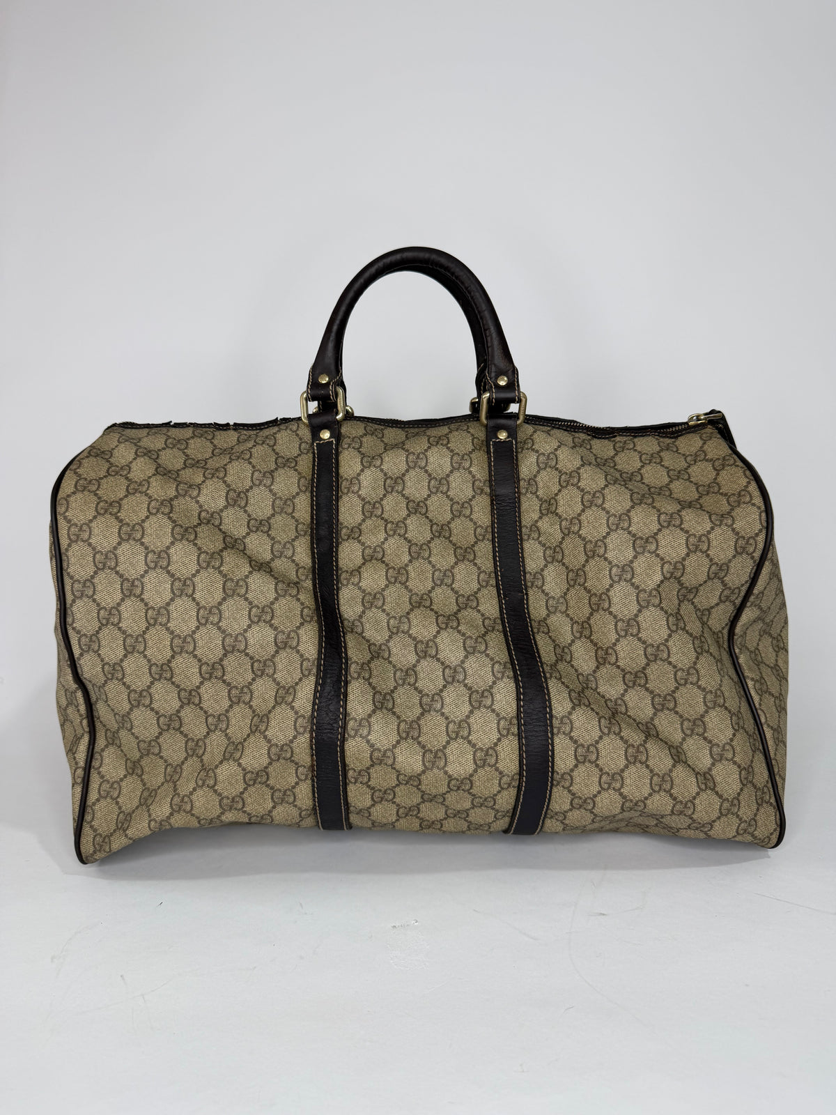 GUCCI
GG Plus Monogram Large Carry On Duffle Bag Brown