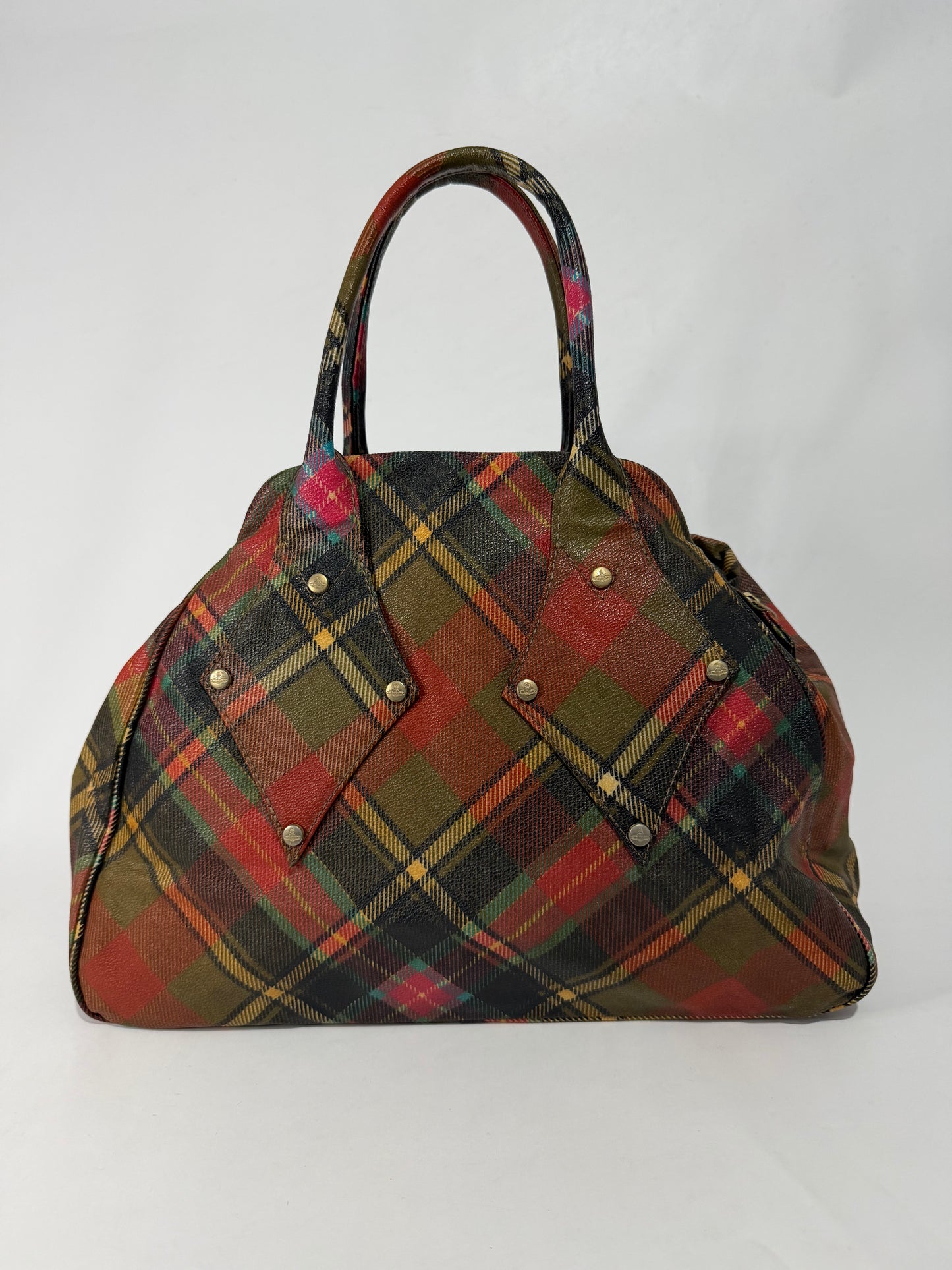 Vivienne Westwood Multicolor Coated Canvas Derby Satchel