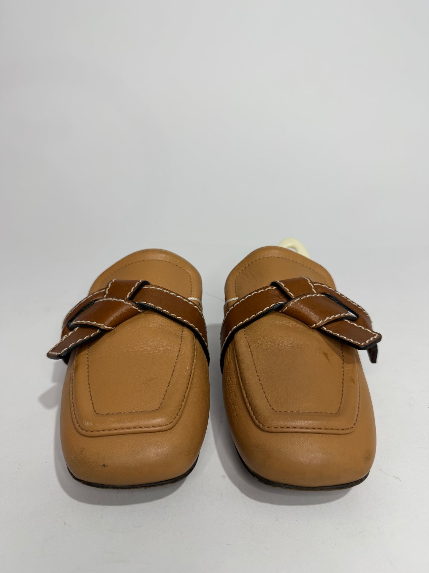 Loewe Brown leather Gate slippers Size 36 EU/6 US/ 3 UK