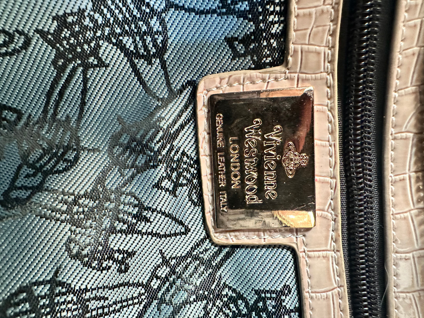 Vivienne Westwood Orb crocodile-embossed tote bag