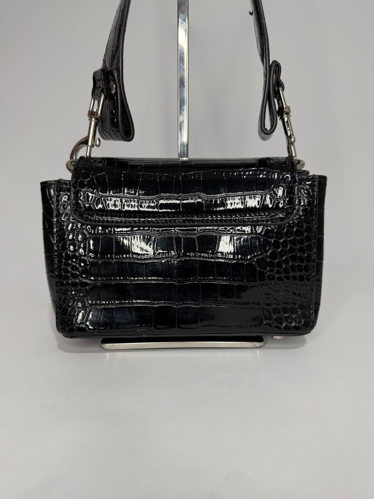 Vivienne Westwood Black Small Patent Leather Hazel Top-Handle Bag