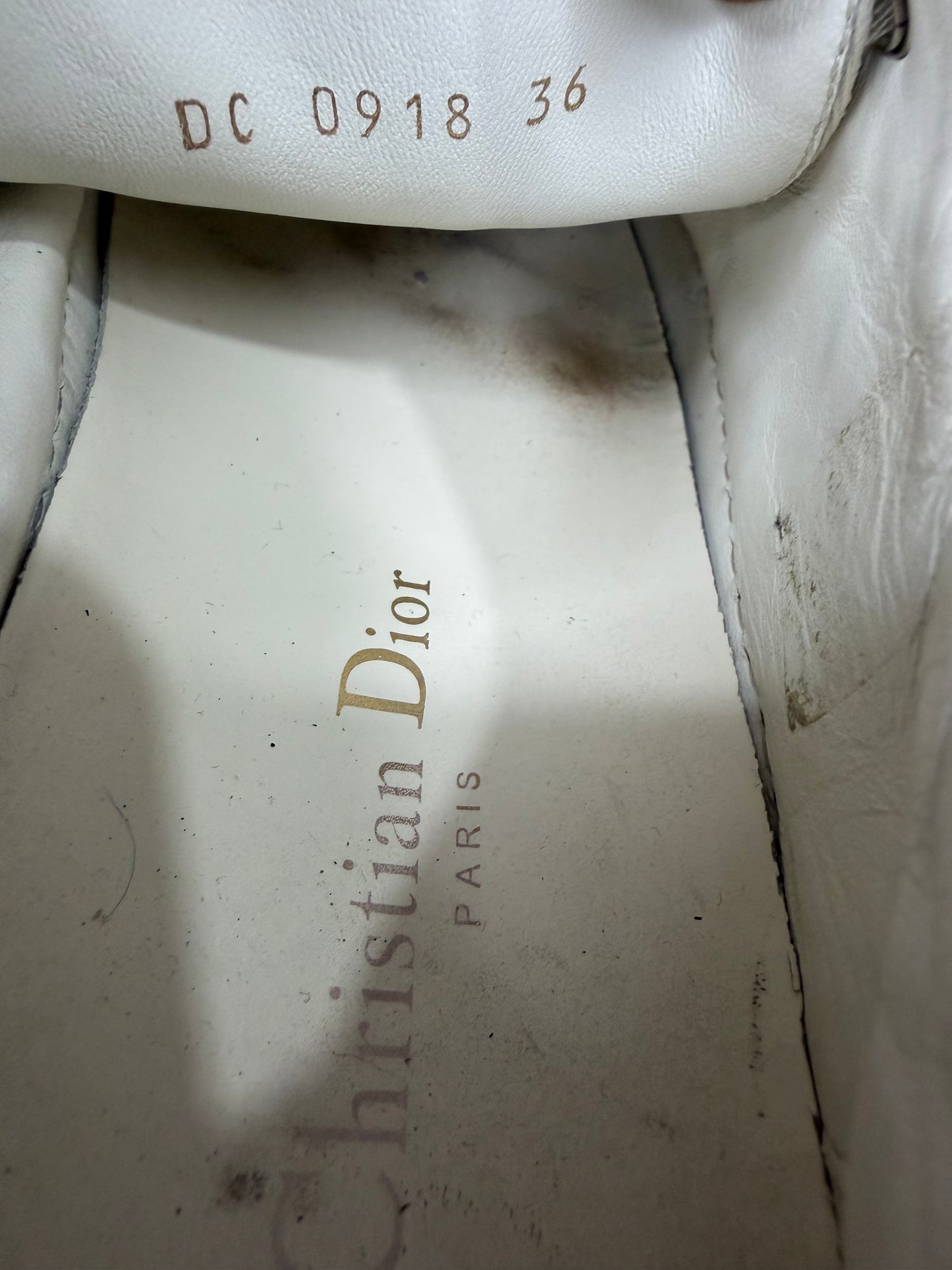 Dior Walk'n'Dior Navy Black/Beige Jacquard Low Top Sneakers Size 36 EU/ 6 US