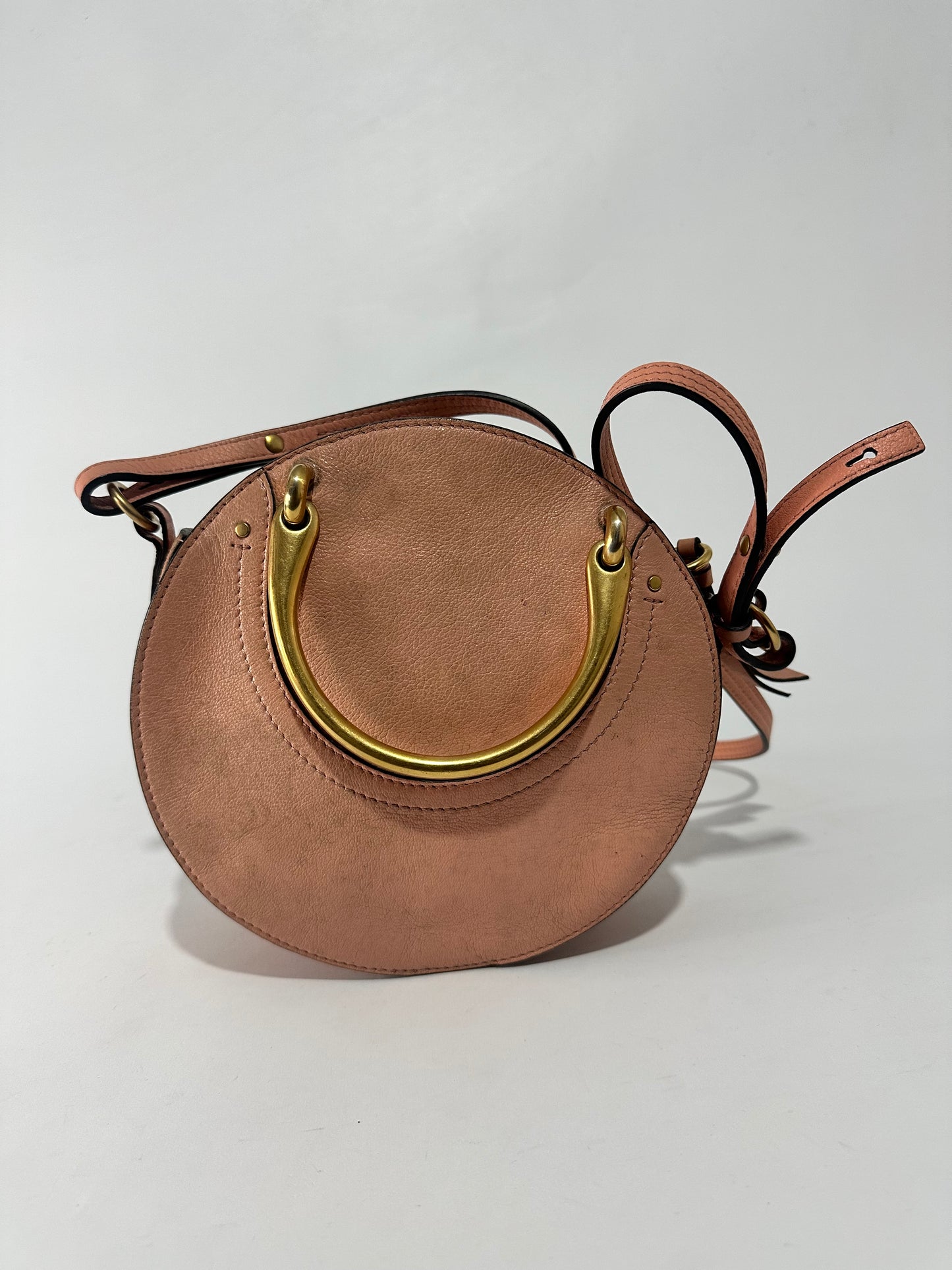 CHLOE

Shiny Goatskin Smooth Calfskin Suede Small Pixie Bag Saffron Red