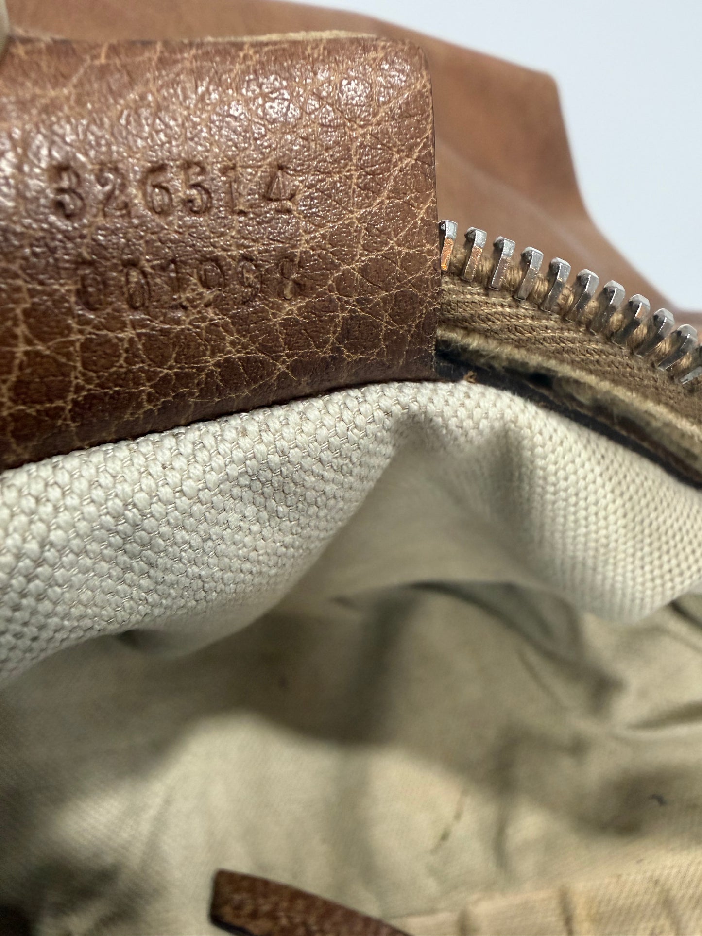 Gucci Brown Leather Miss GG Hobo