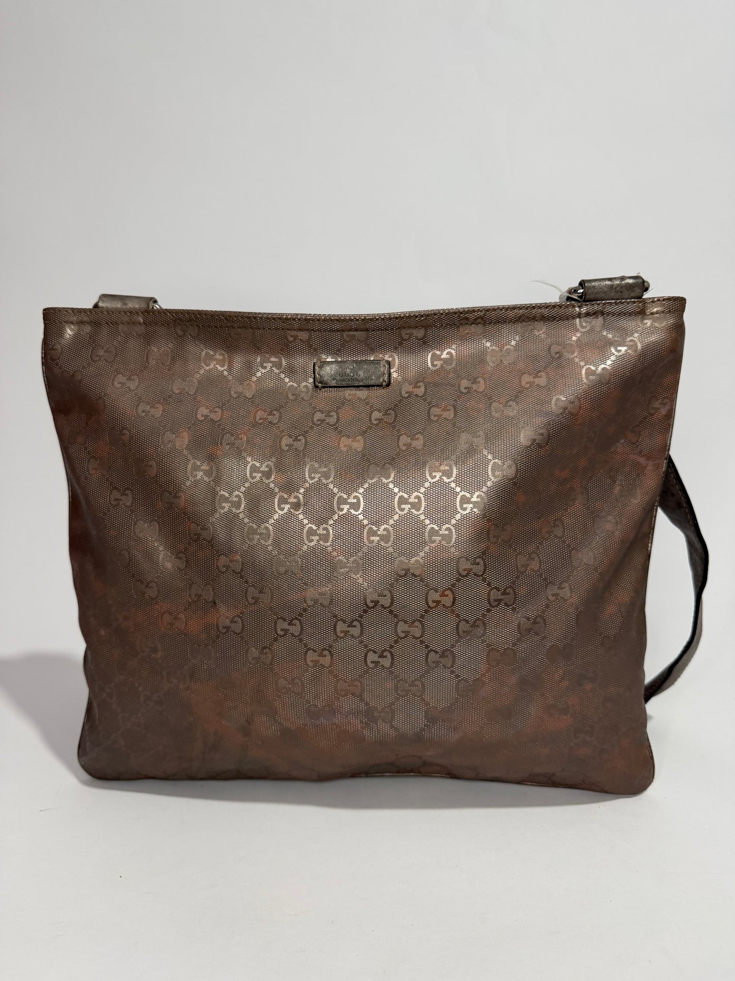 Gucci Metallic Purple GG Imprime Messenger