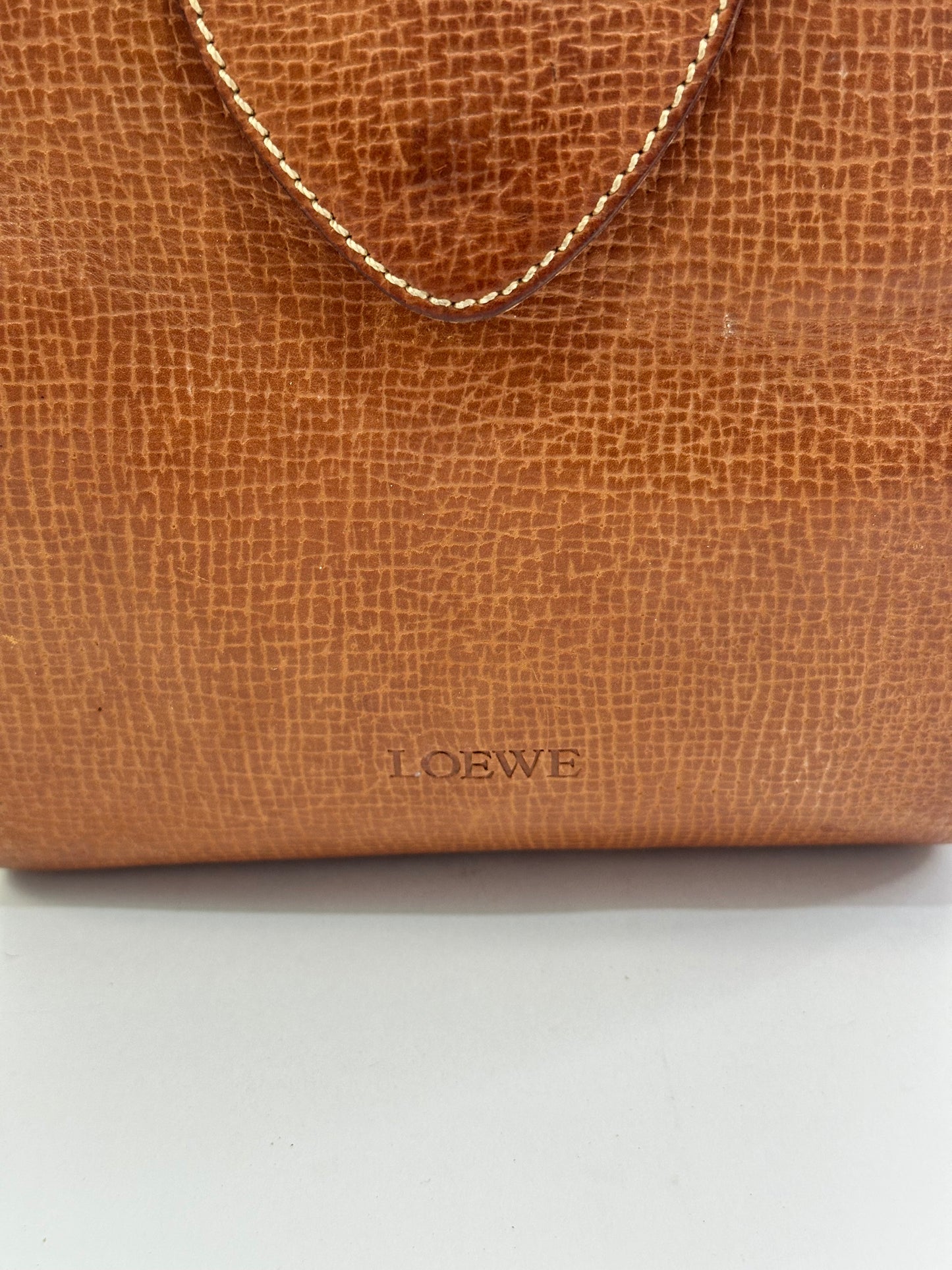 Loewe Vintage Brown Leather Crossbody Bag