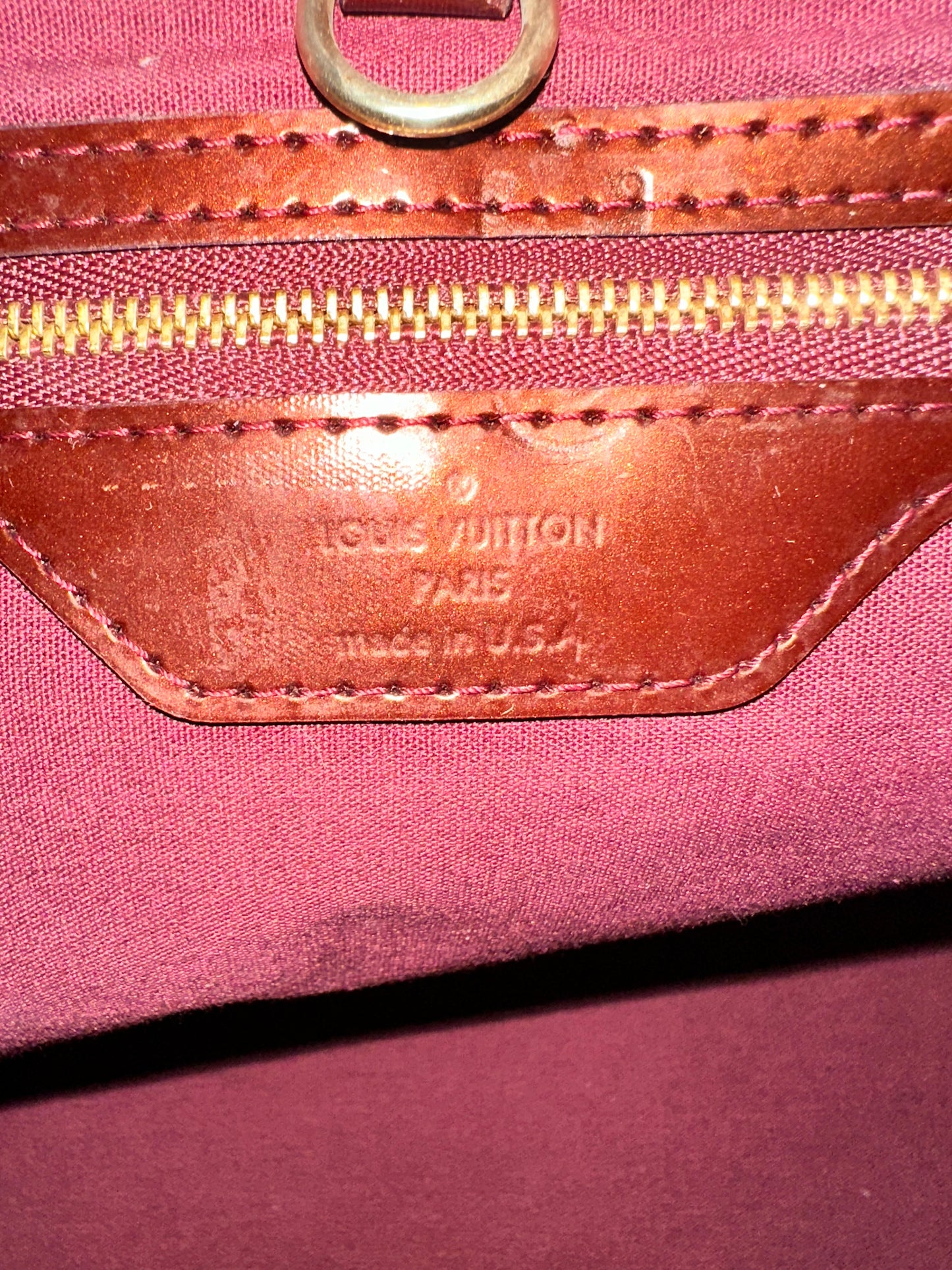 Louis Vuitton Rouge Fauviste Monogram Vernis Wilshire MM Bag