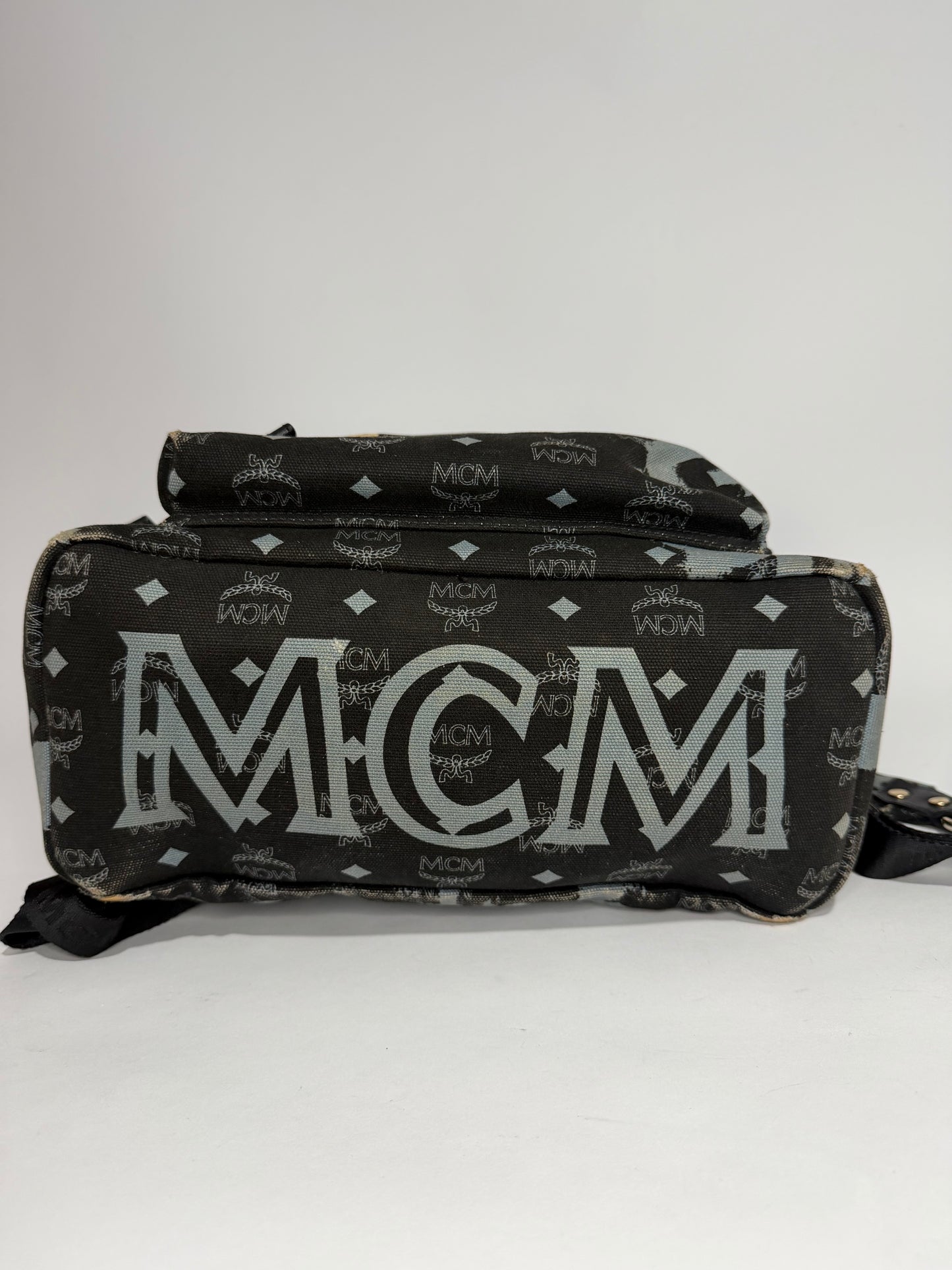 MCM x Fabian Fiehl Limited Edition Stark Backpack – Graphic Visetos Canvas, Black/Grey