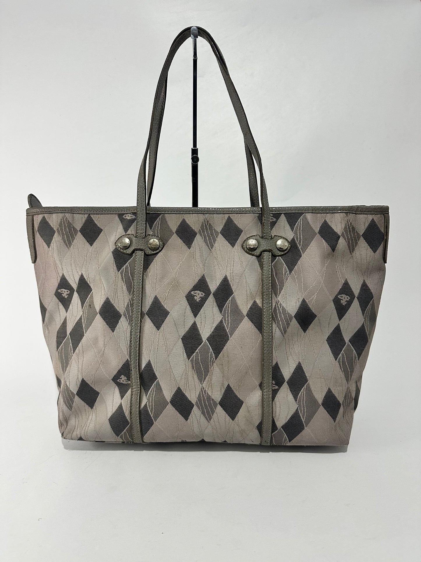 Vivienne Westwood Orb checkred Print tote bag