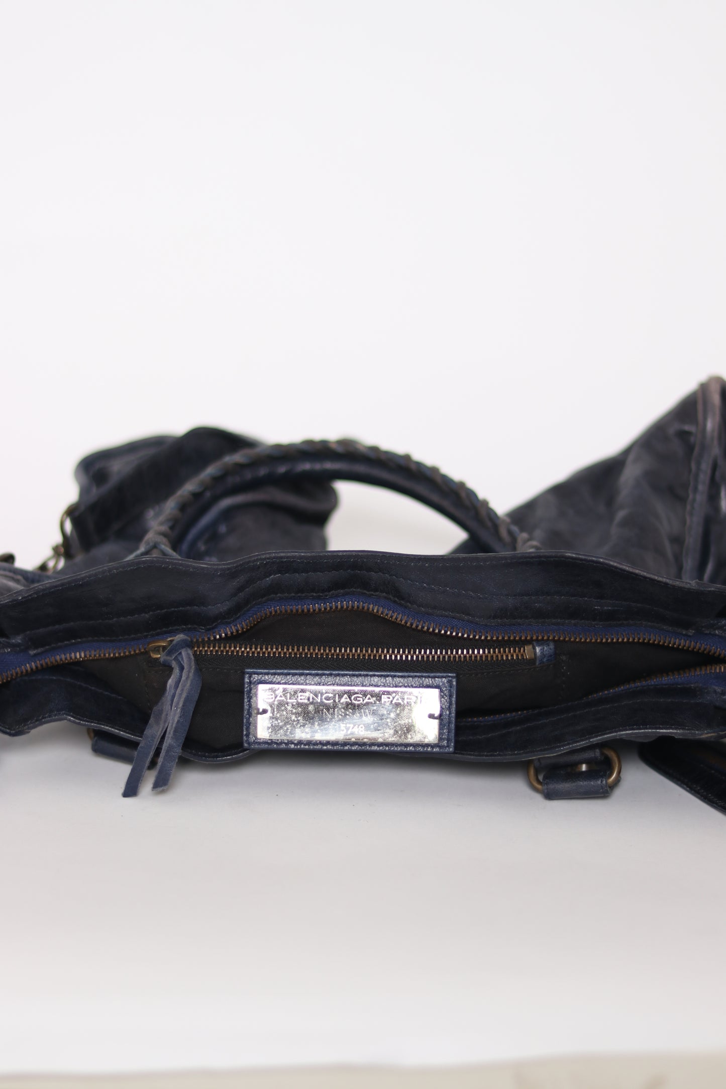 Balenciaga Marine Leather Medium RH City Tote