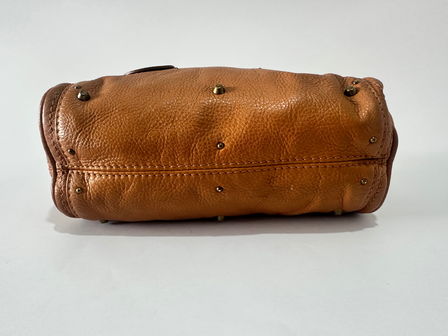 CHLOE
Beige Leather Paddington Mini Satchel Bag