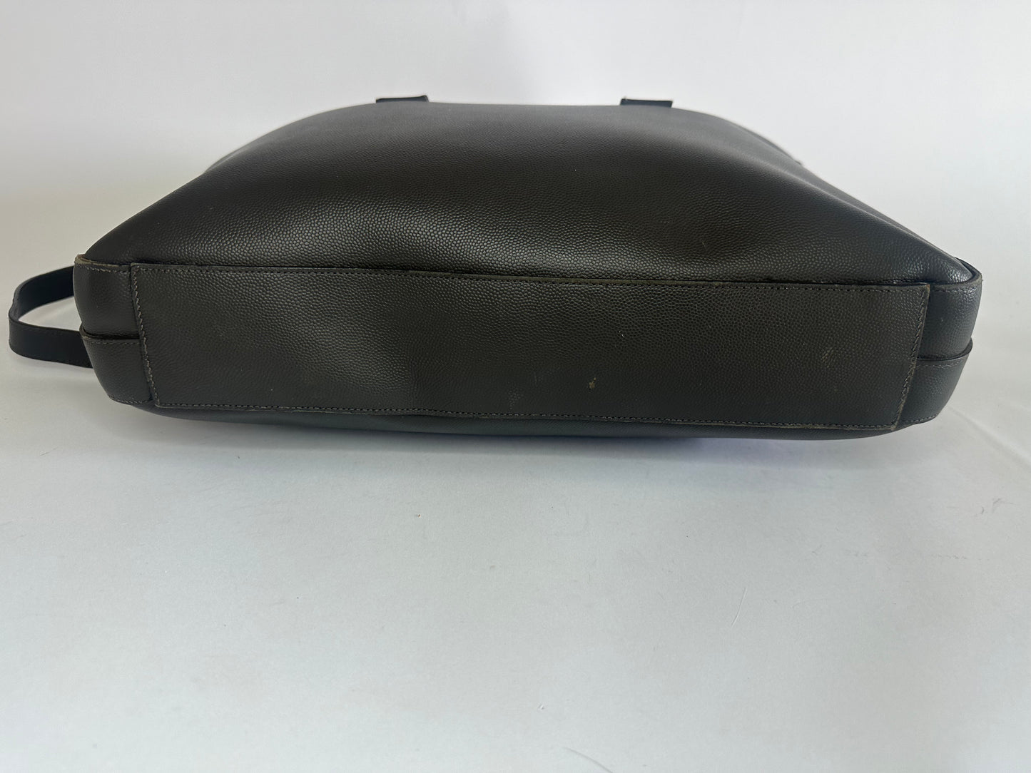 SAINT LAURENT Black Leather Museum Briefcase