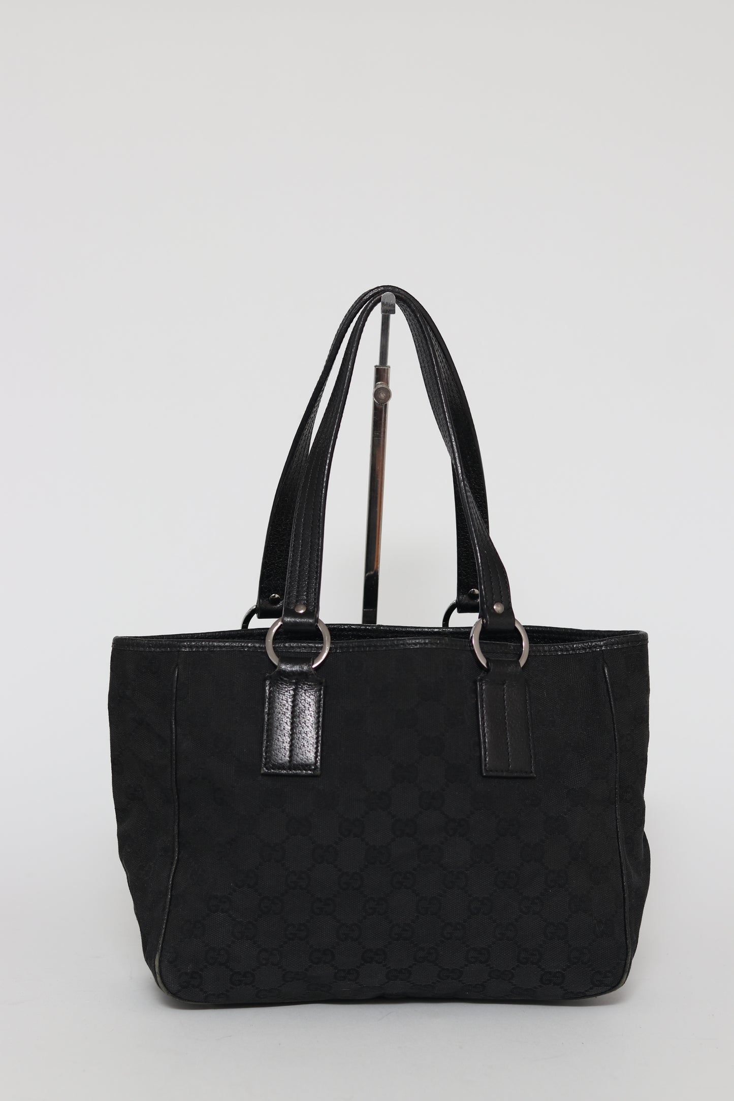 GUCCI 
Monogram Medium Tote Black