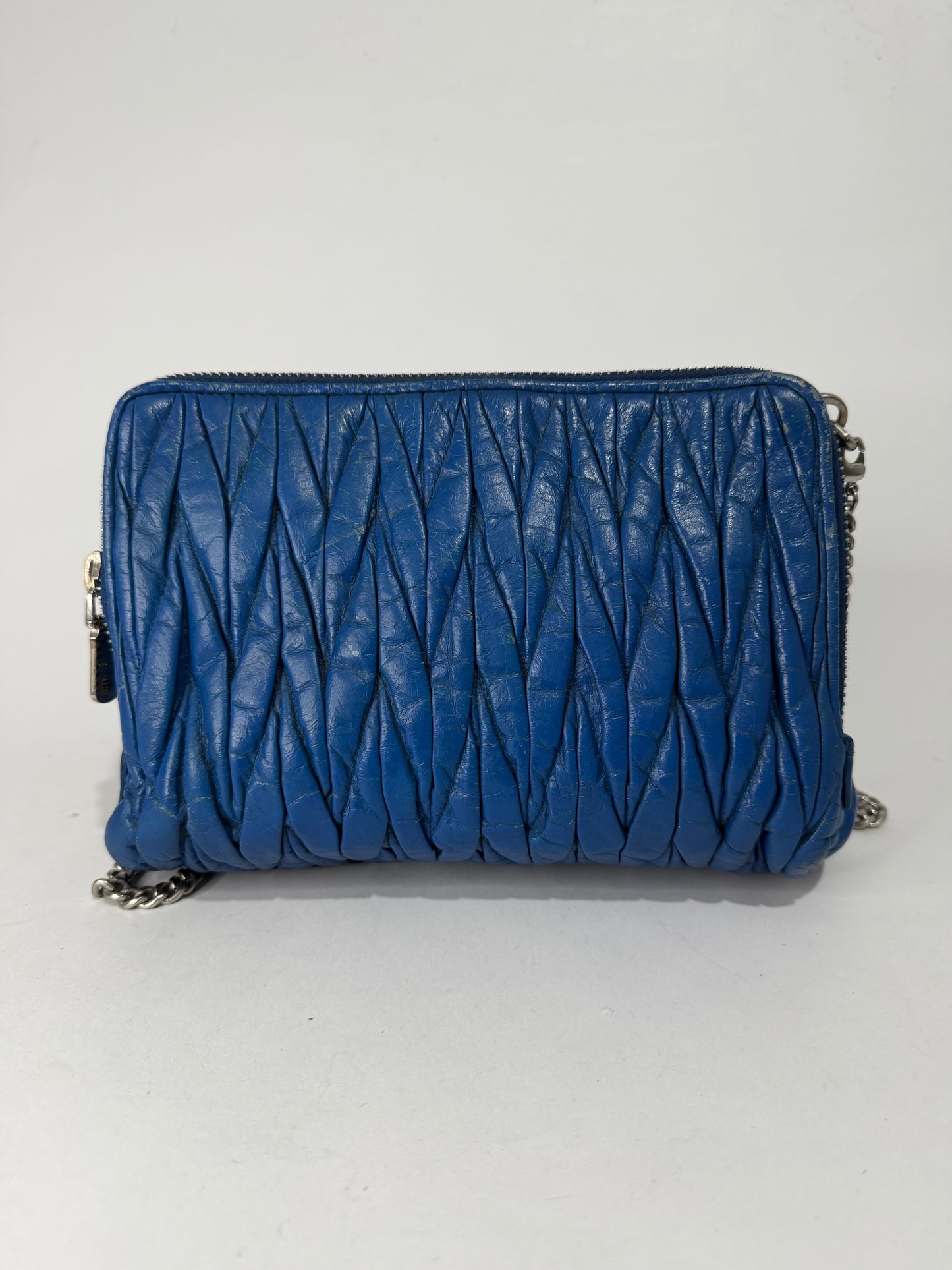 Miu Miu Matelassé Leather Chain Crossbody Bag