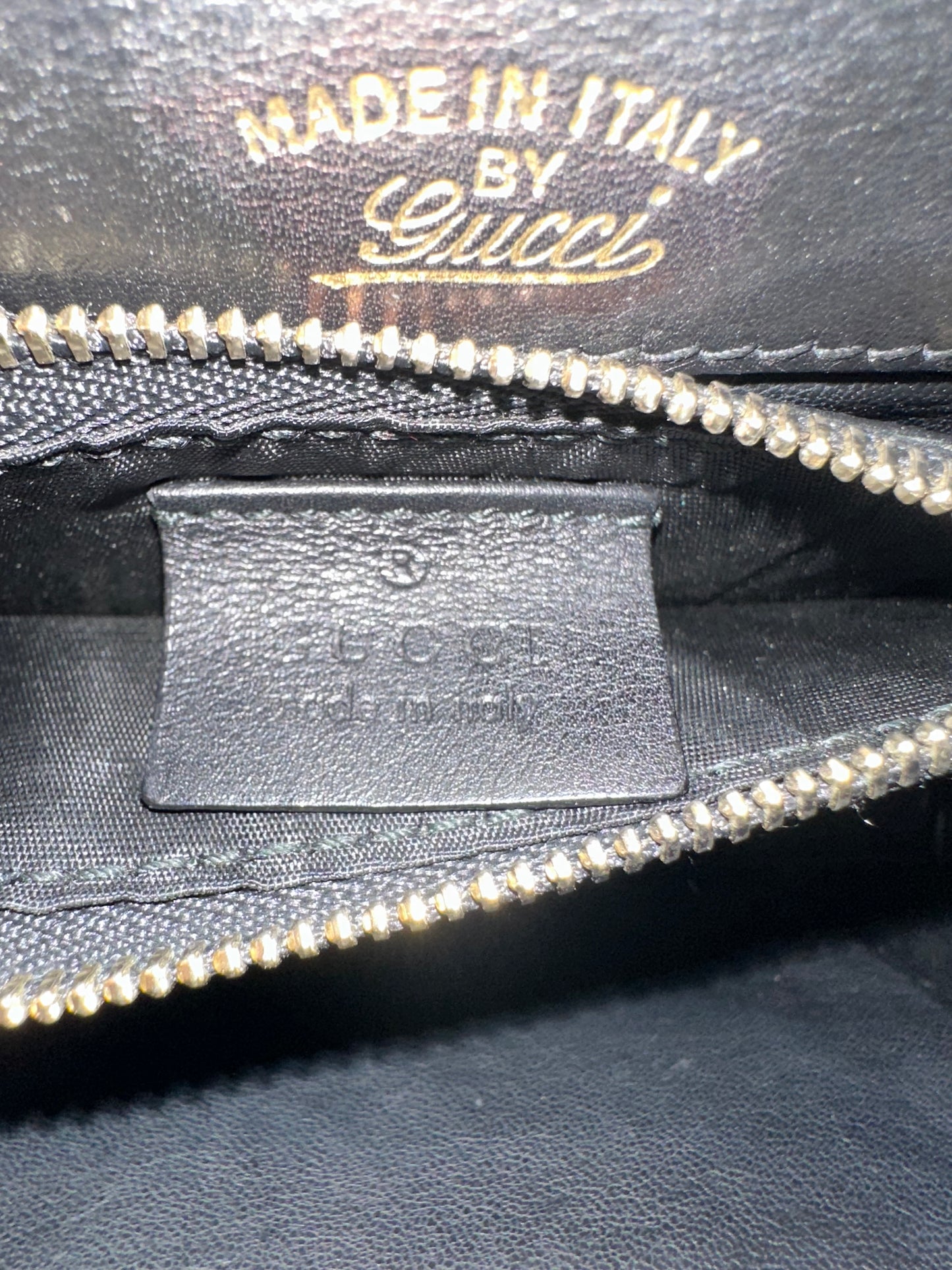 Gucci Black Python 1973 Chain Clutch