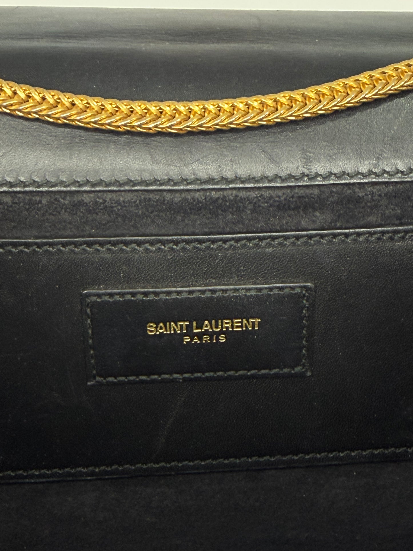 YVES SAINT LAURENT
Black Calfskin Leather Medium Kate Tassel Bag