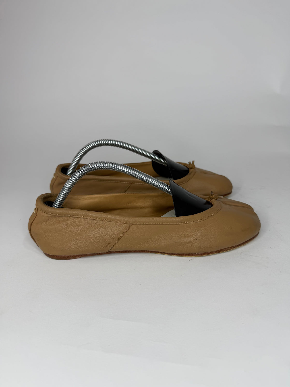Maison Margiela Tabi Ballet Flats Brown Leather Split-Toe EU 36 / 6 US/ 3 UK
