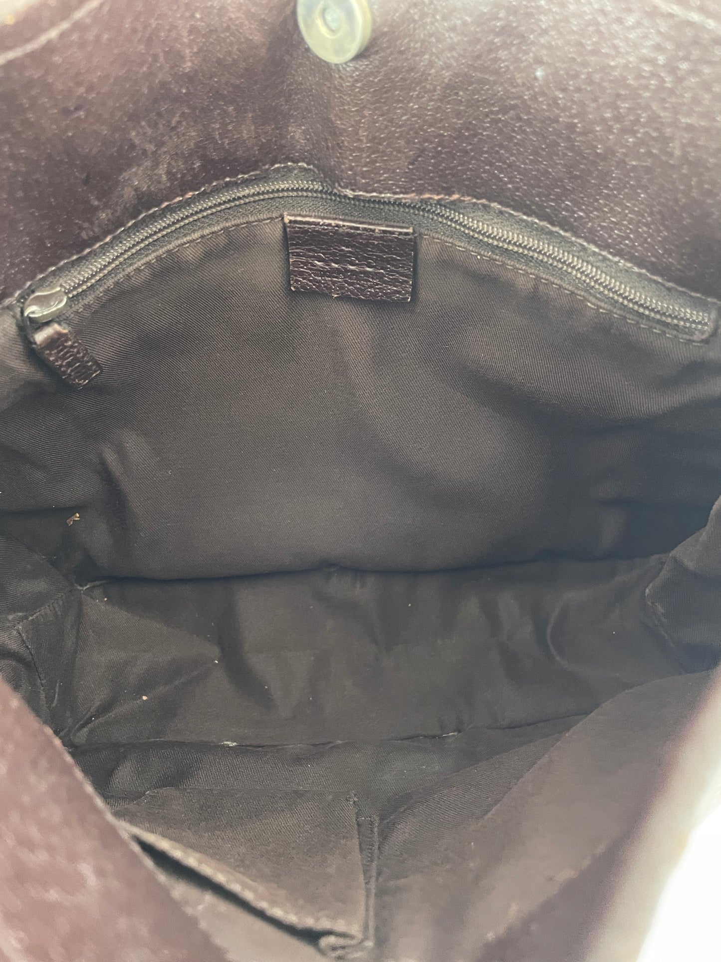 GUCCI
Monogram Eclipse Messenger Bag Brown