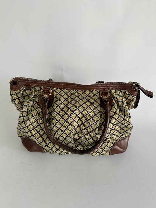 GUCCI
Diamante Medium Sukey Top Handle Bag Beige Brown