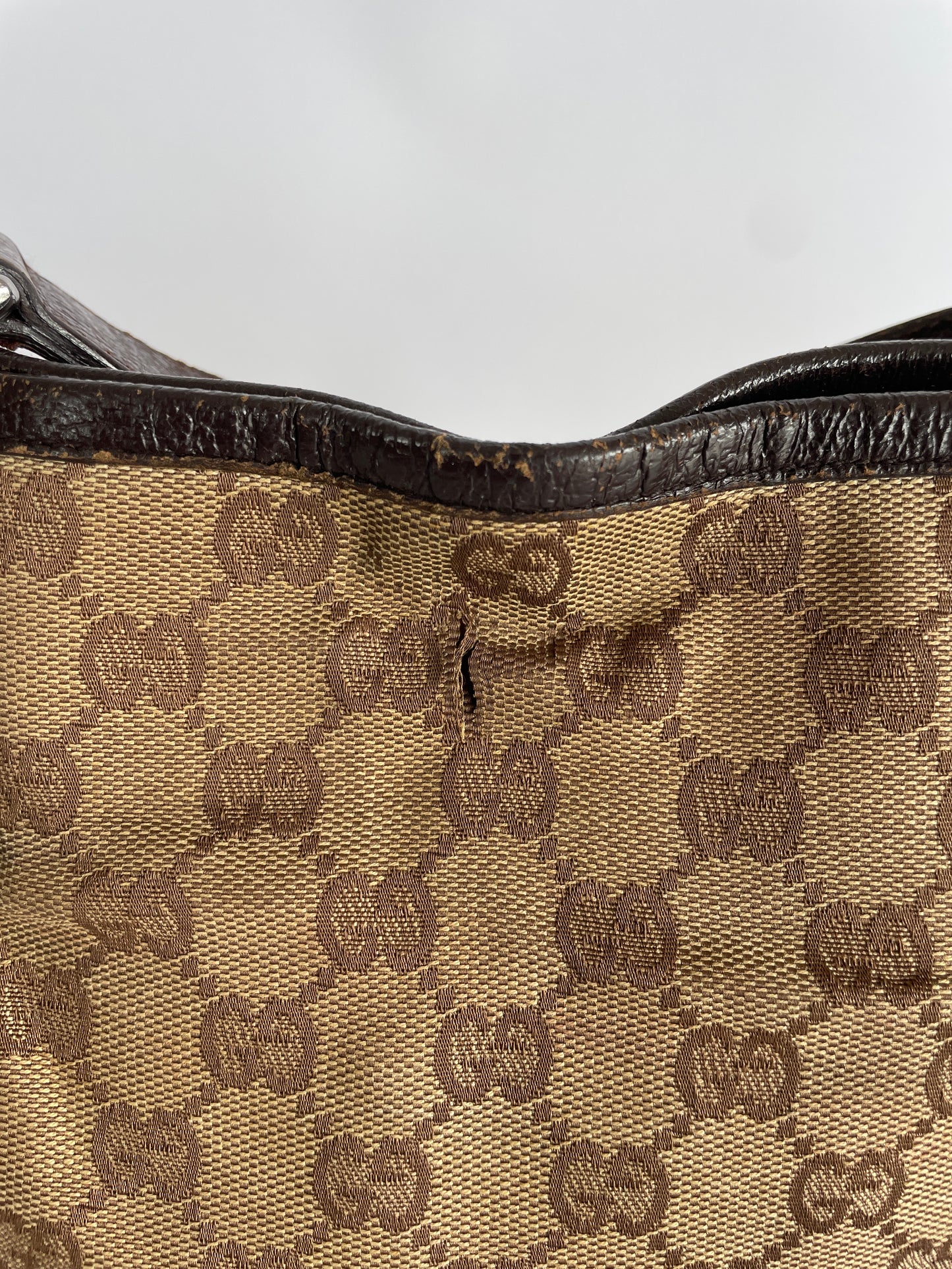 GUCCI
Monogram Eclipse Messenger Bag Brown