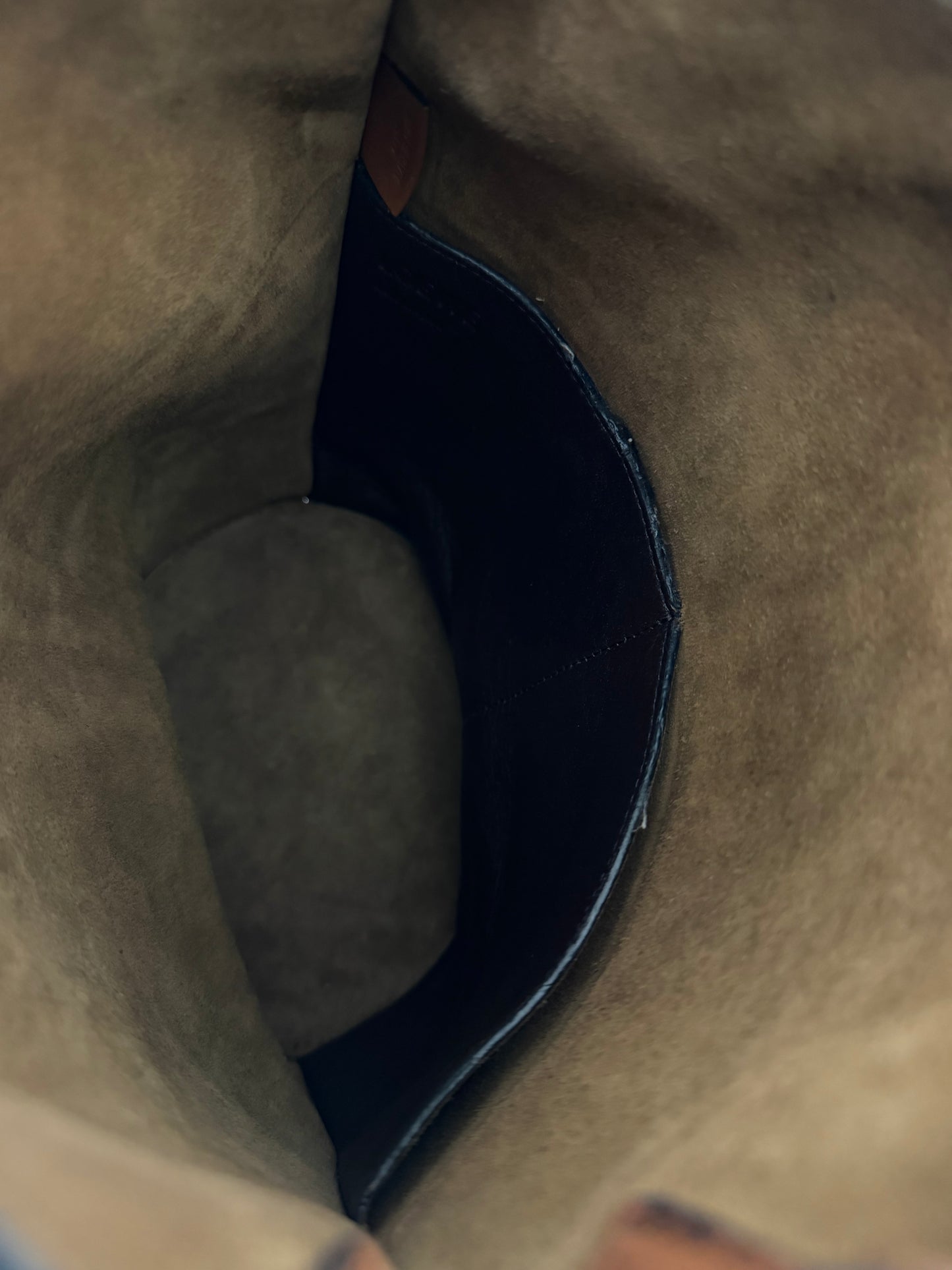 Loewe Leather Drawstring Bucket Bag
